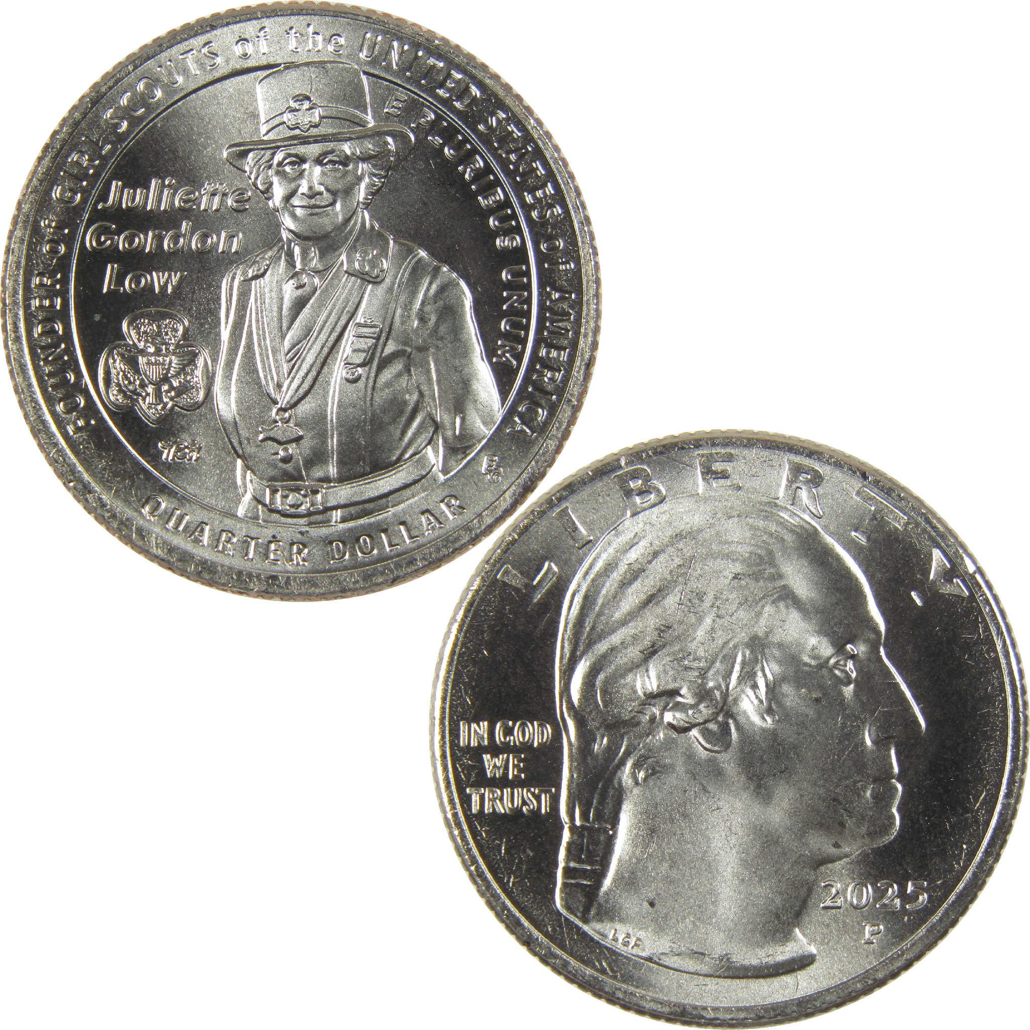 2025 P Juliette Gordon Low American Women Quarter Uncirculated Clad