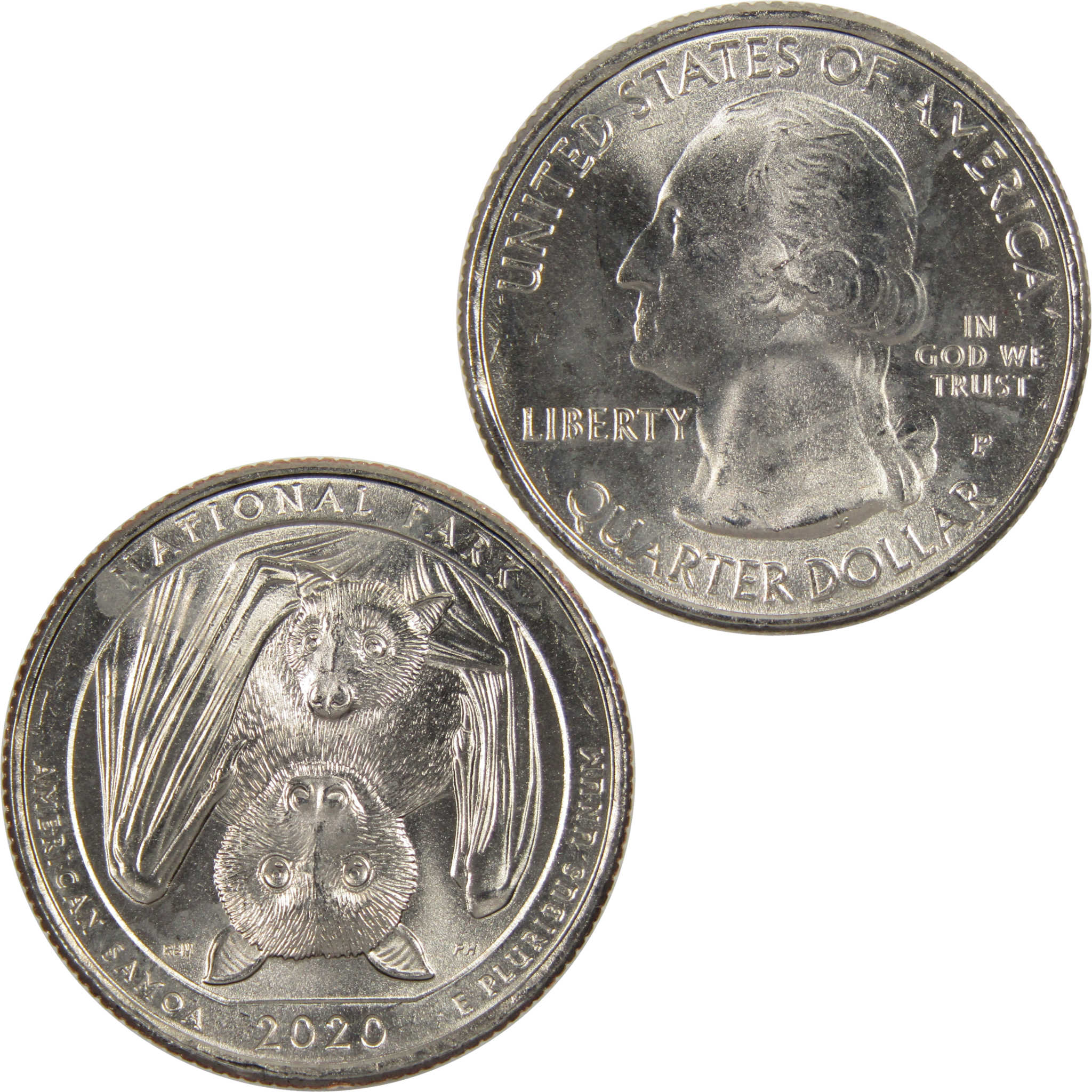 2020 P NP of American Samoa National Park Quarter BU Uncirculated Clad