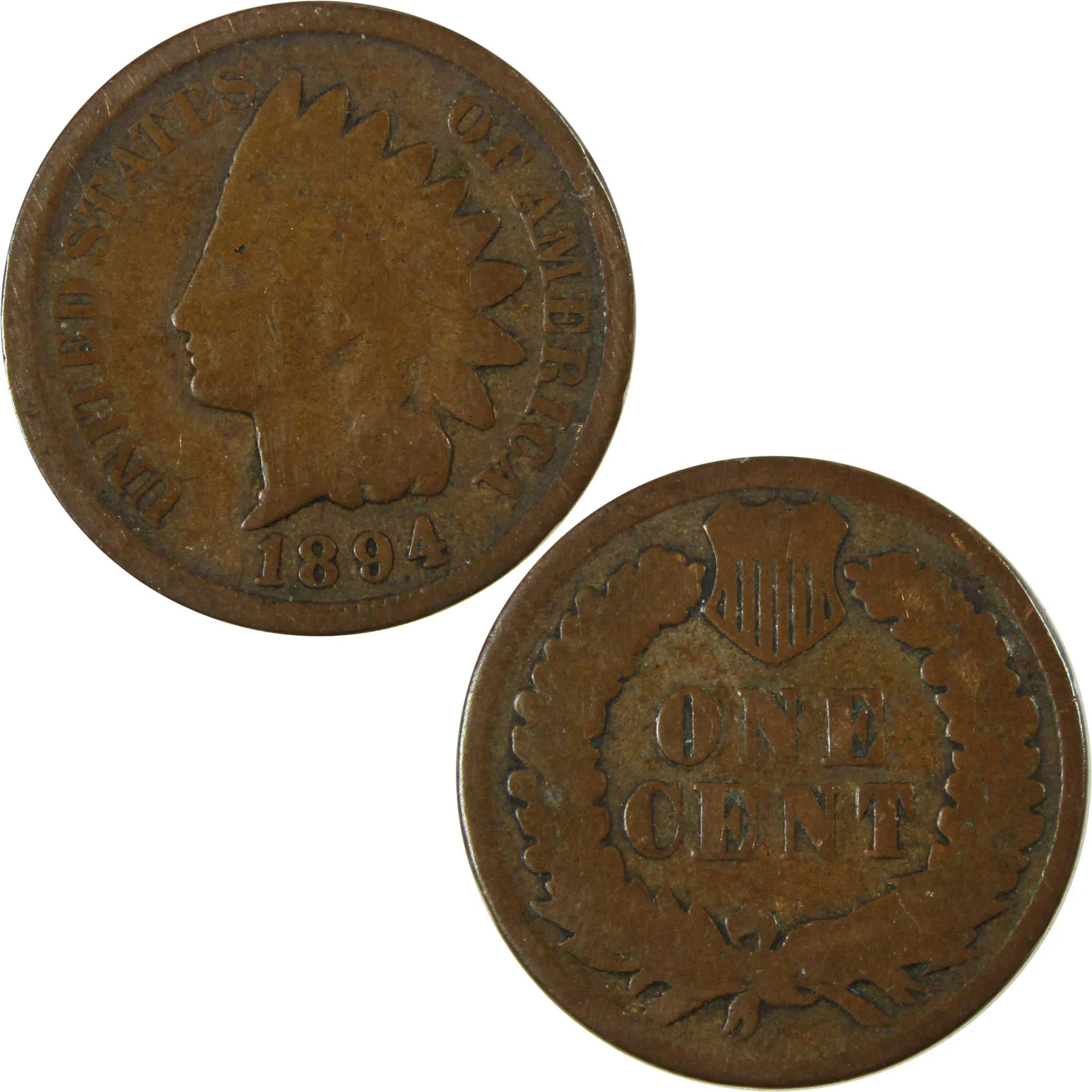 1894 Indian Head Cent G Good Penny 1c Coin Collectible SKU:I26556