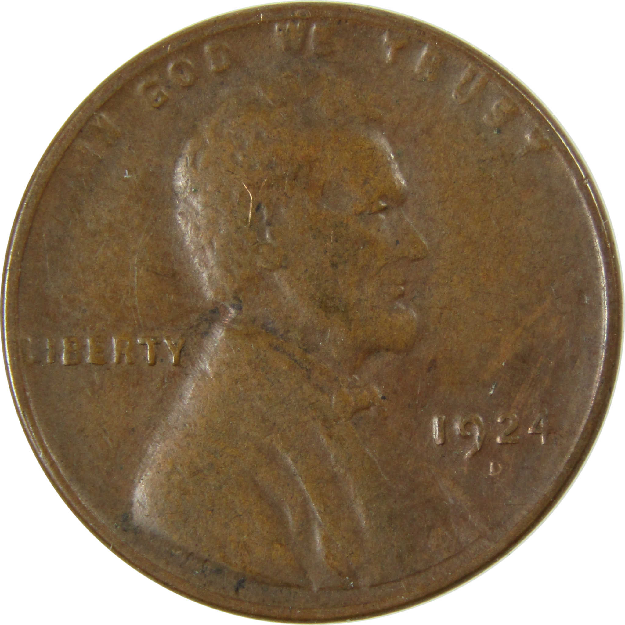 1924 D Lincoln Wheat Cent G Good Penny 1c Coin Collectible SKU:I26302
