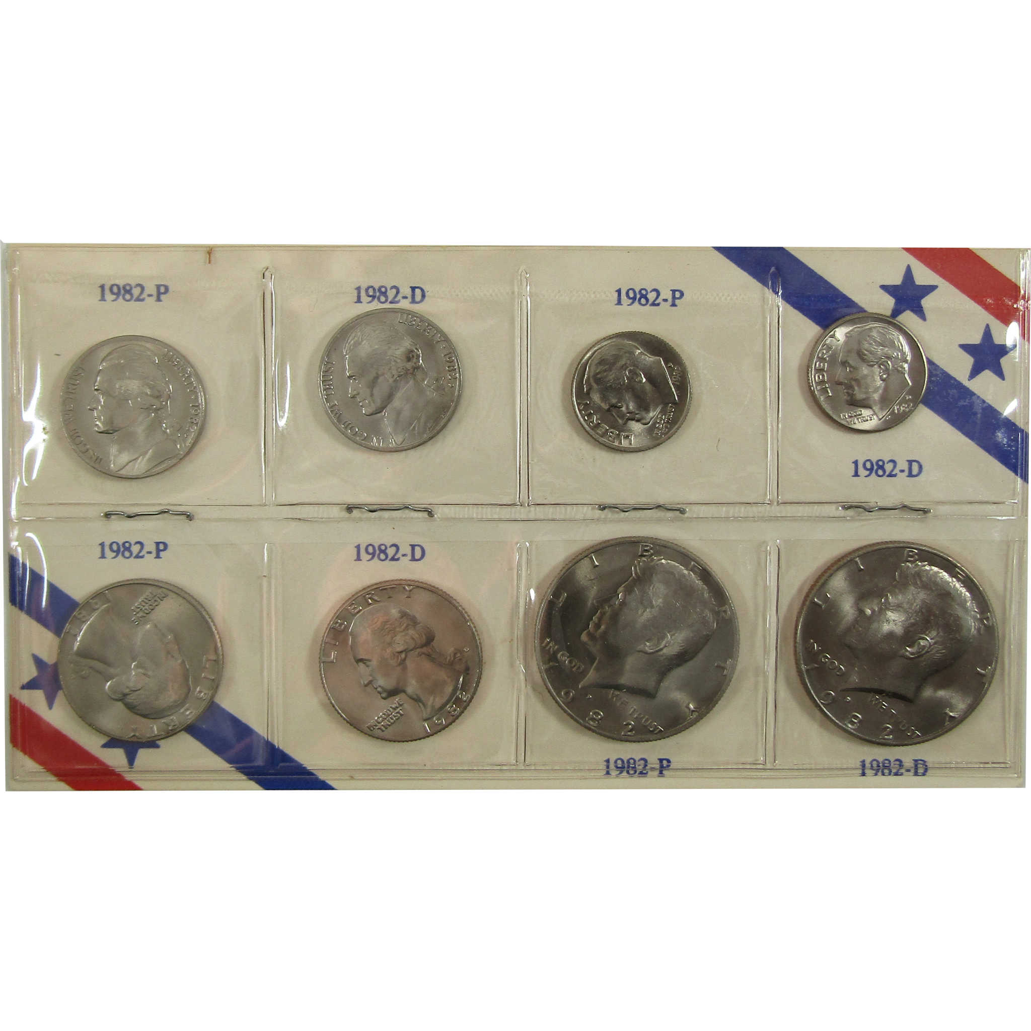 1982 P&D Unofficial 15-Coin Uncirculated Mint Set SKU:I28187