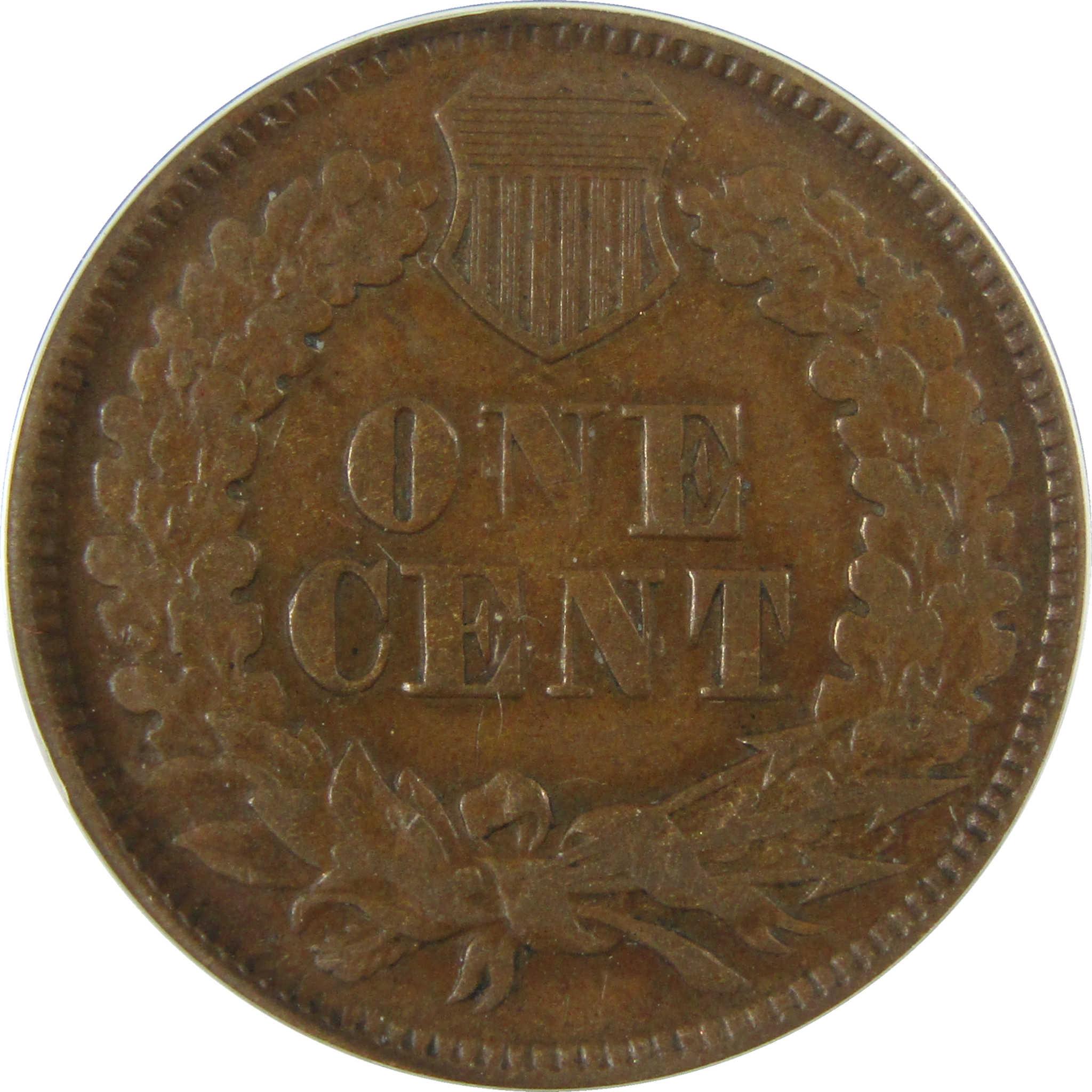 1867 Indian Head Cent VF 30 Details ANACS Penny 1c Coin SKU:I28059