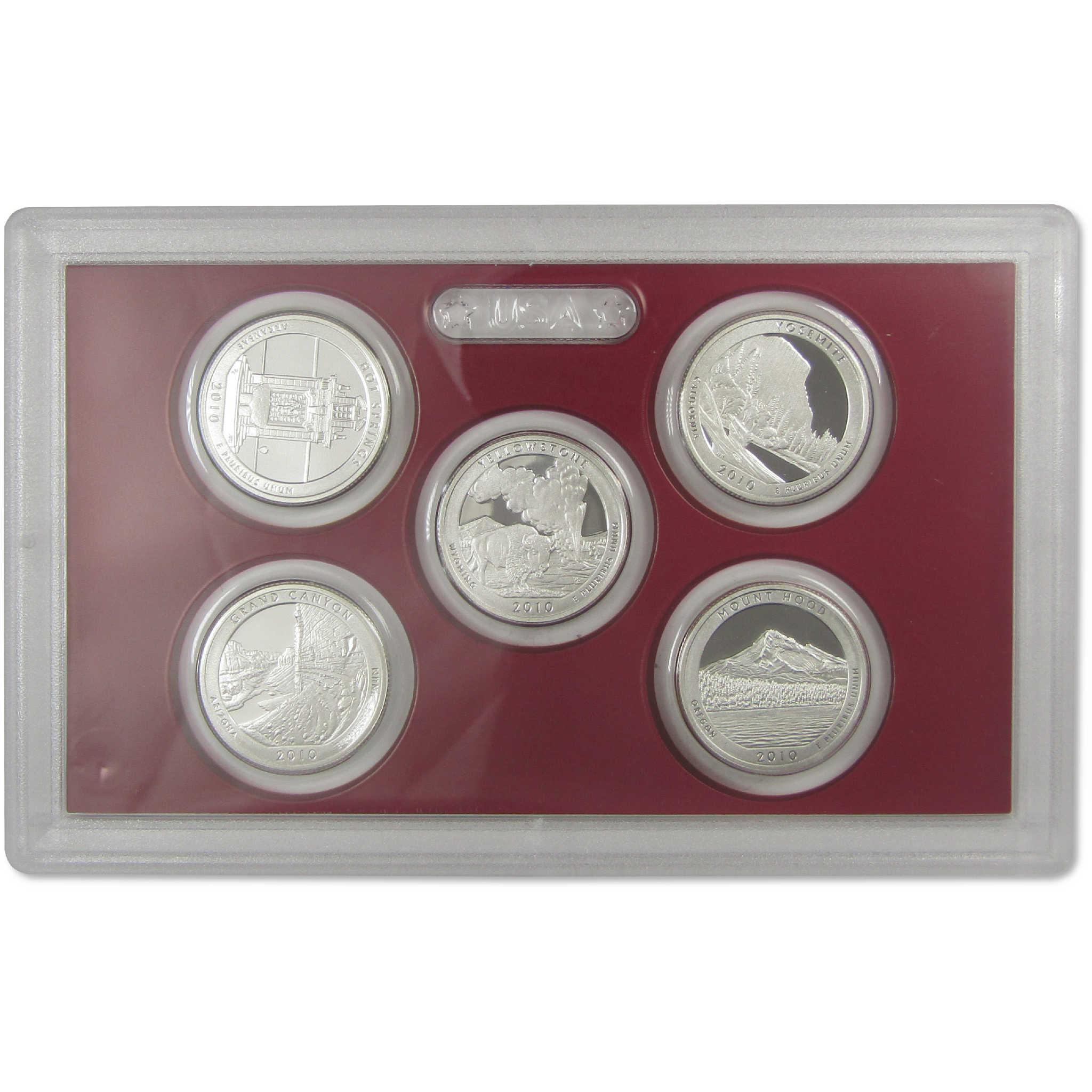 2010 Silver Proof Set U.S. Mint Original Government Packaging OGP COA