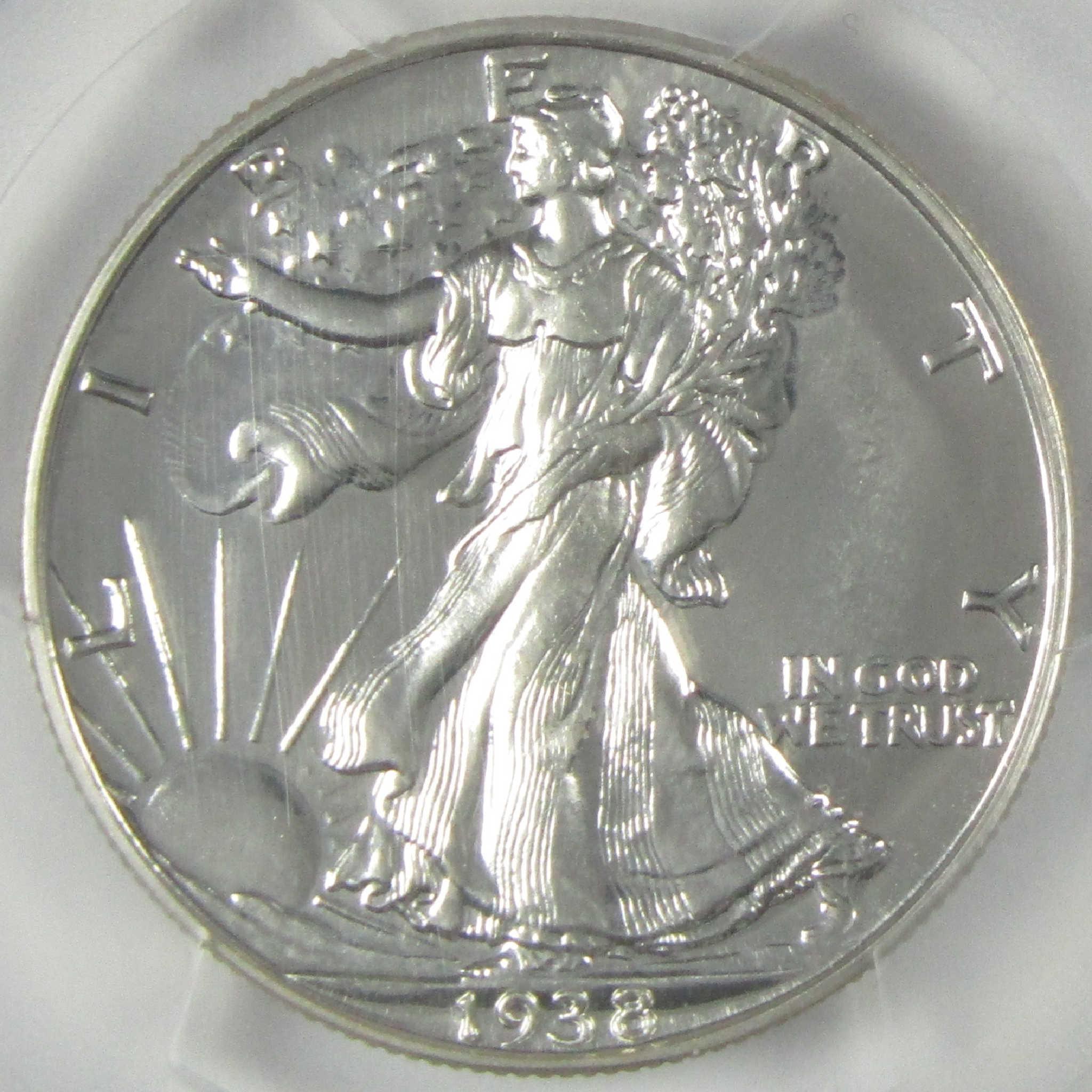 1938 Liberty Walking Silver Half Dollar PR 67 PCGS CAC Proof 50c Coin