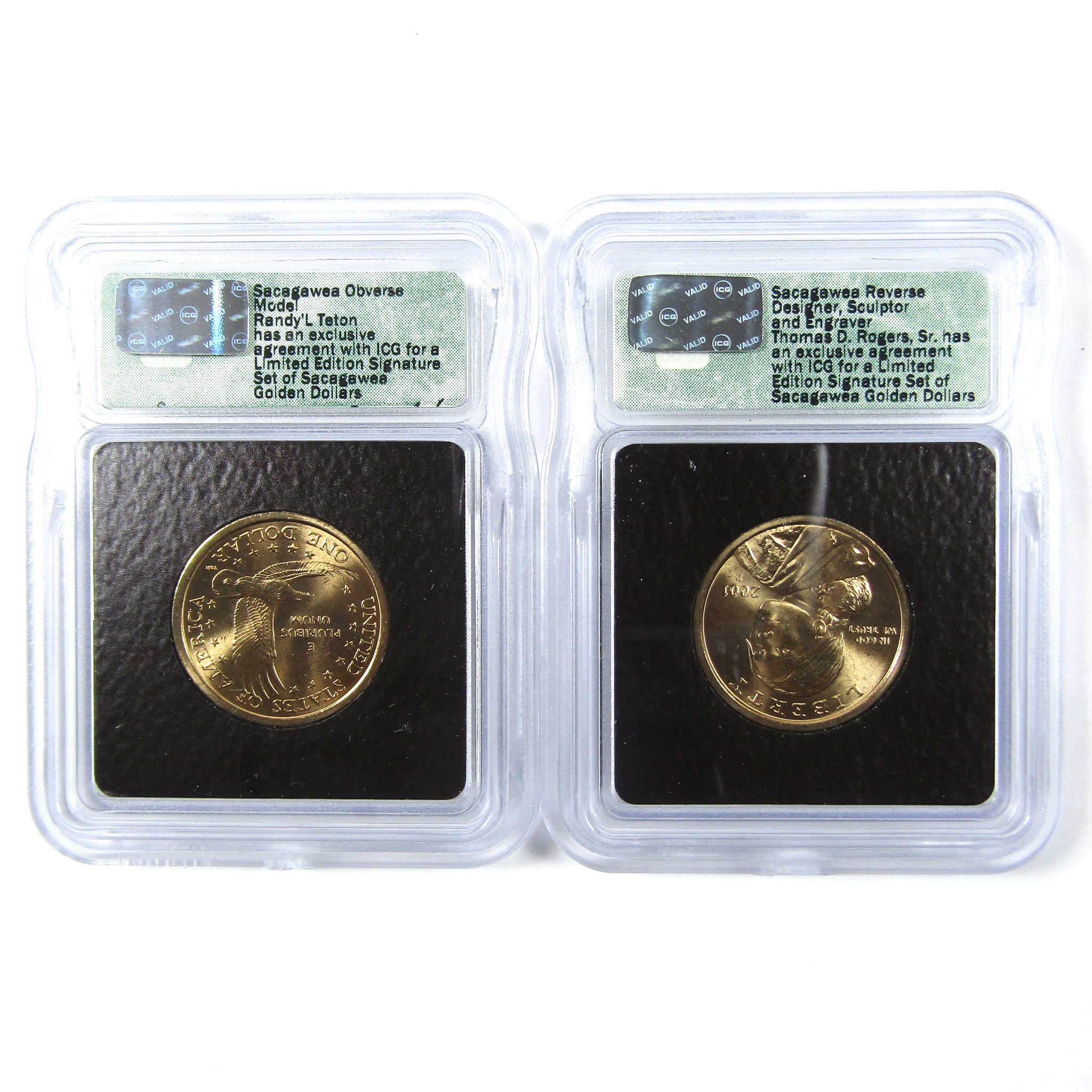 2001 Sacagawea Signature 6 Piece Dollar Set ICG SKU:CPC6610