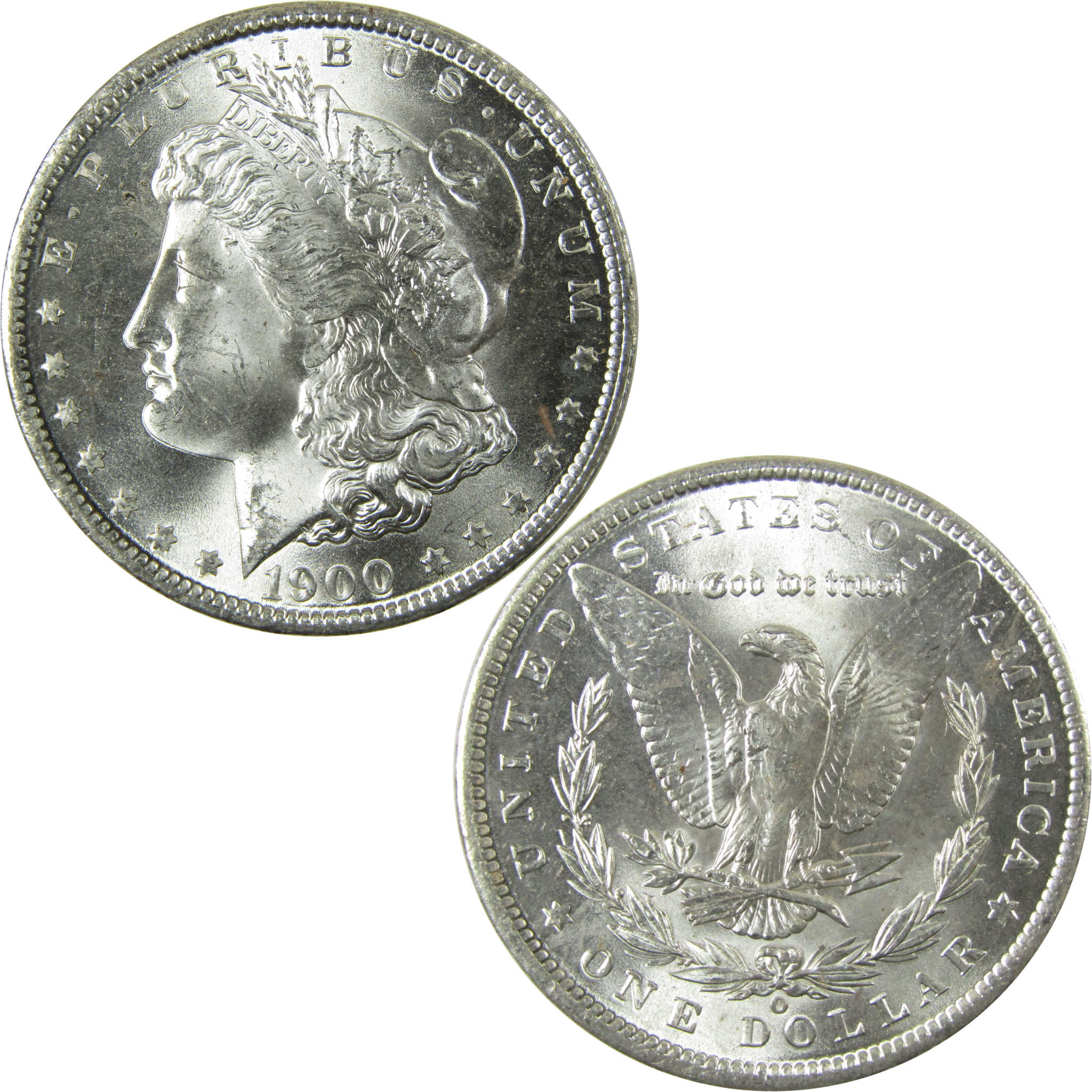 1900 O Morgan Silver Dollar Uncirculated Mint State $1 Coin SKU:I28375