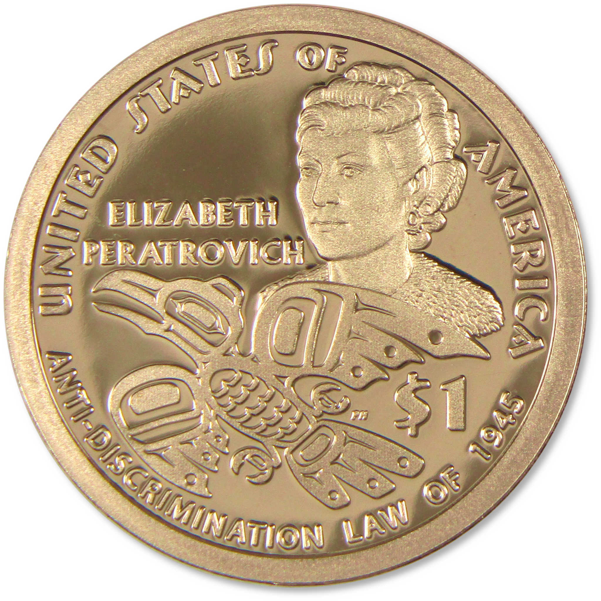 2020 S Elizabeth Peratrovich Native American Dollar Choice Proof $1