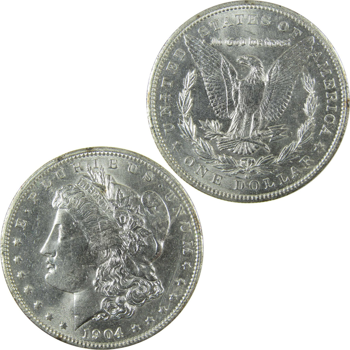 1904 O Morgan Silver Dollar Uncirculated Mint State $1 Coin SKU:I27069 - Morgan coin - Morgan silver dollar - Morgan silver dollar for sale - Profile Coins & Collectibles