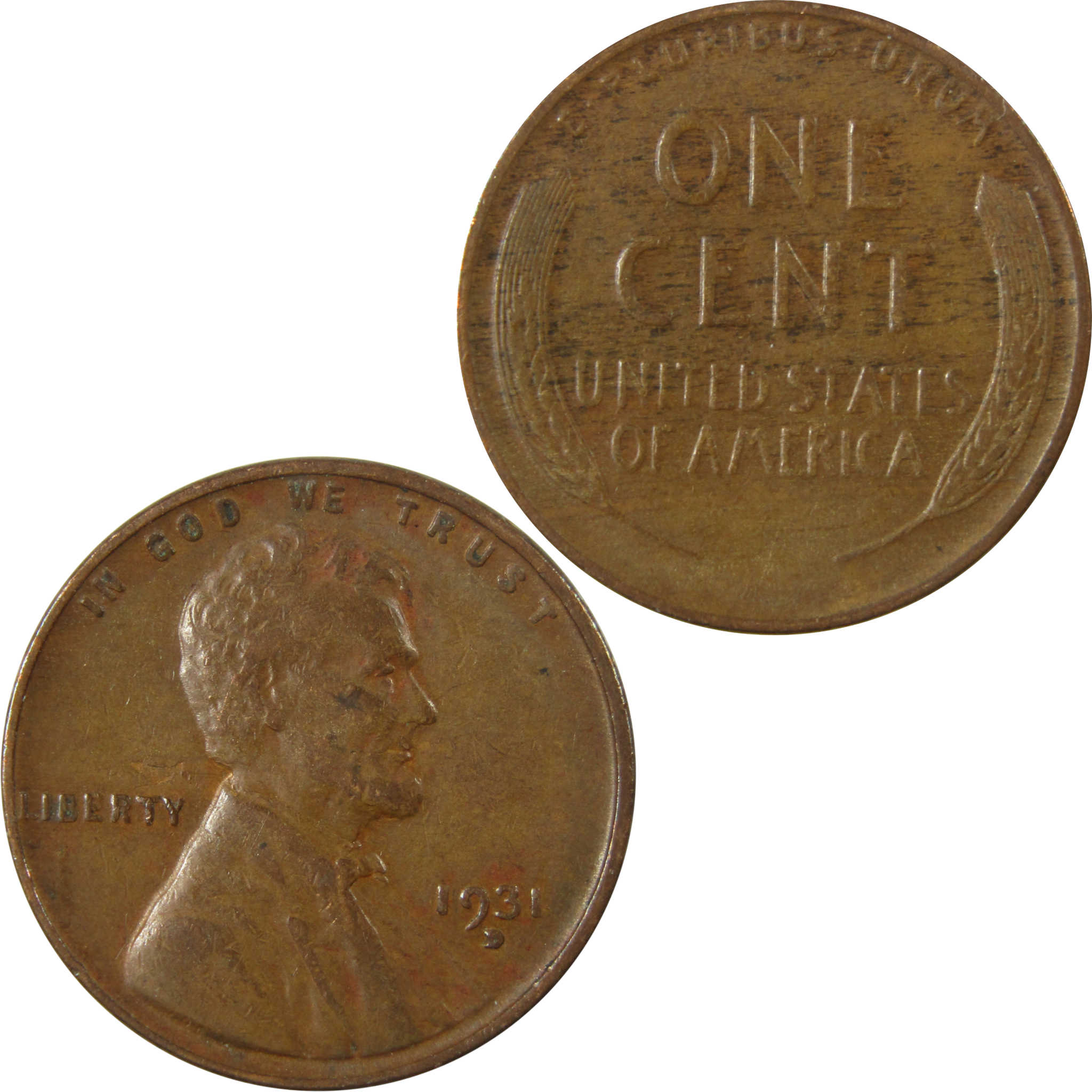 1931 D Lincoln Wheat Cent XF EF Extremely Fine Penny SKU:I26704