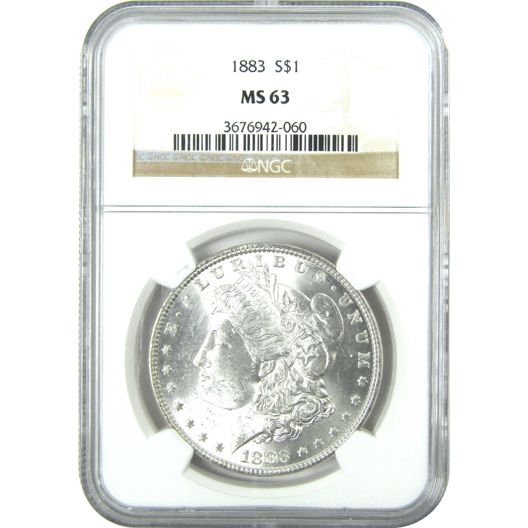 1883 Morgan Dollar MS 63 NGC Silver $1 Uncirculated Coin SKU:I15856 - Morgan coin - Morgan silver dollar - Morgan silver dollar for sale - Profile Coins & Collectibles