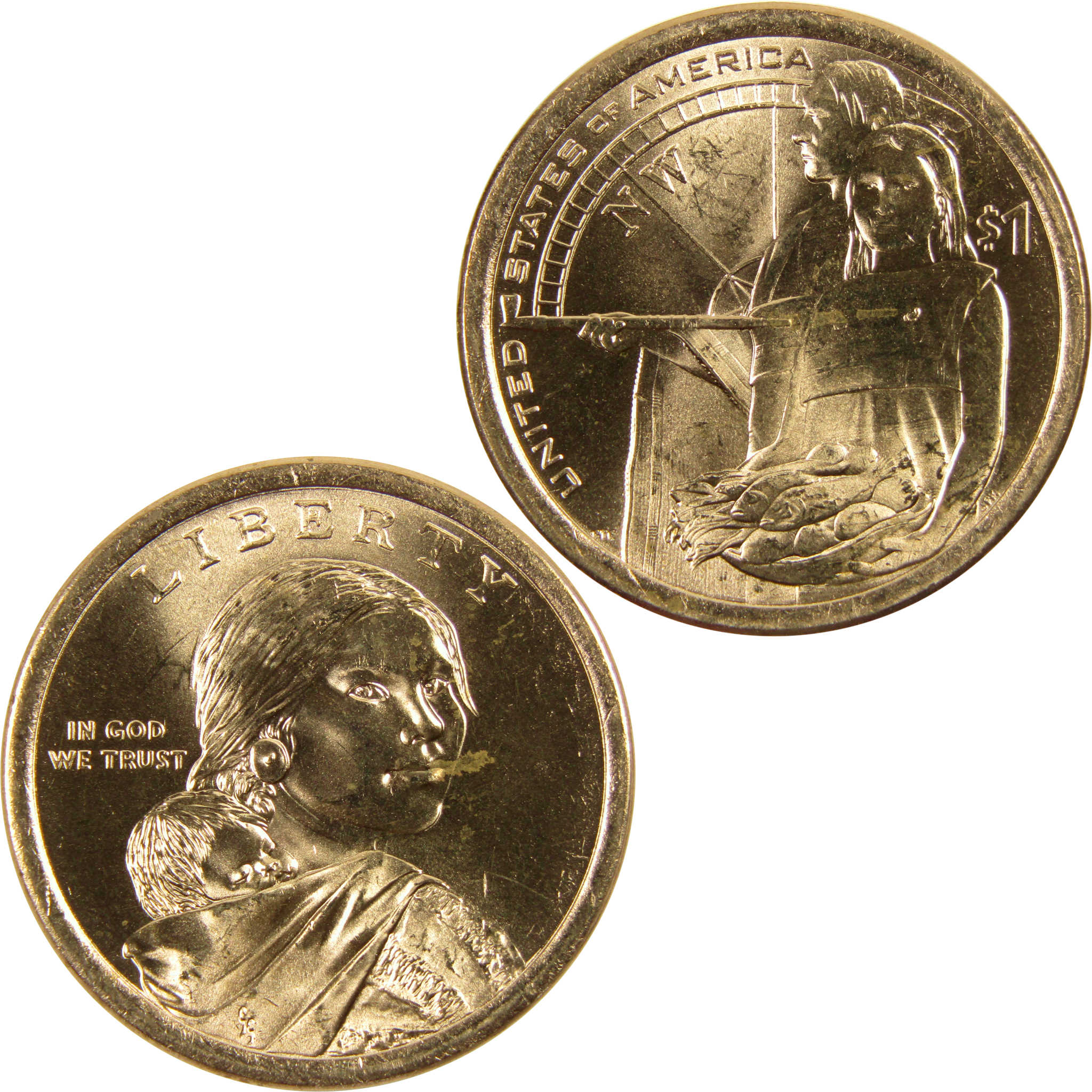 2014 D Native Hospitality Native American Dollar BU Uncirculated $1