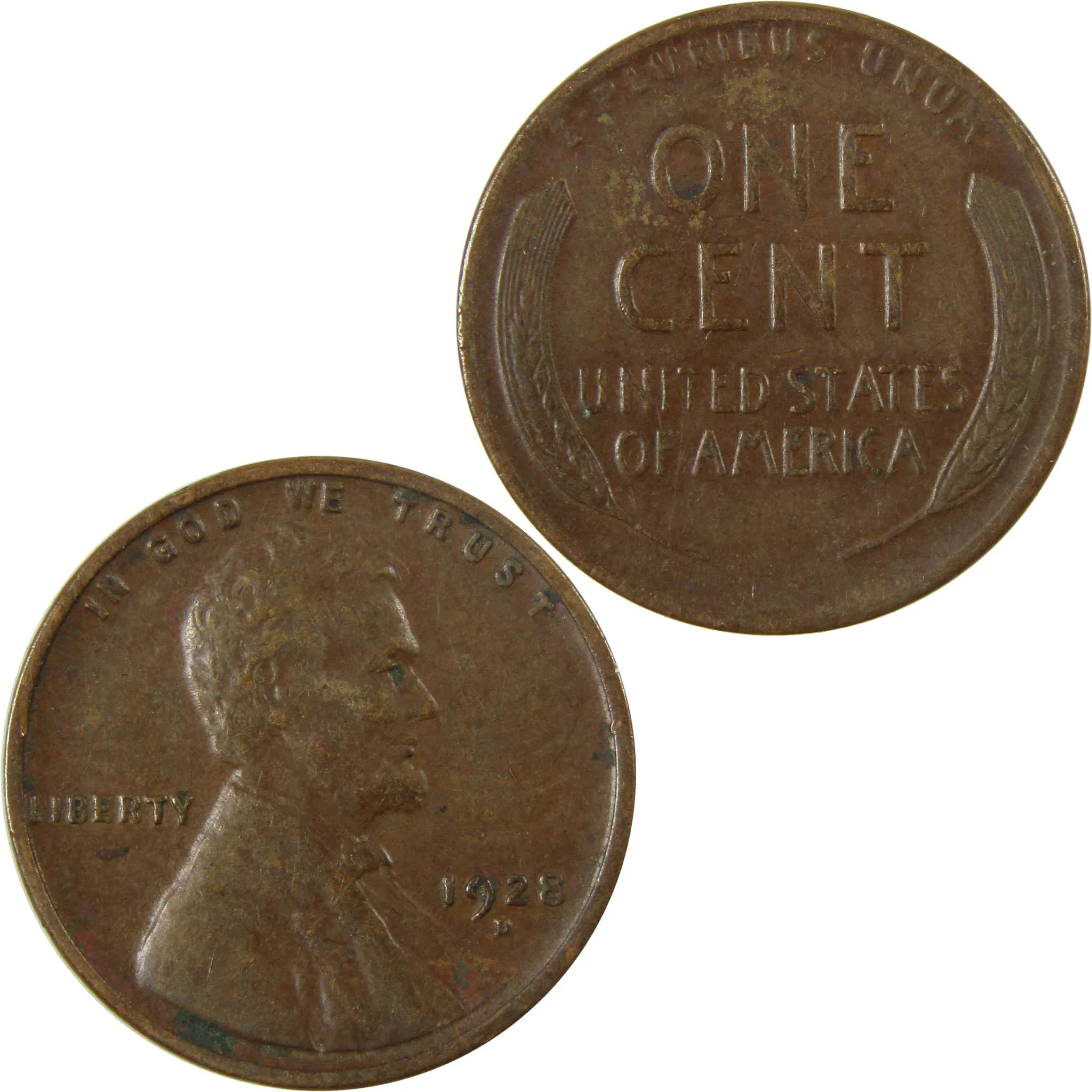 1928 D Lincoln Wheat Cent VF Very Fine Penny 1c Coin SKU:I27582