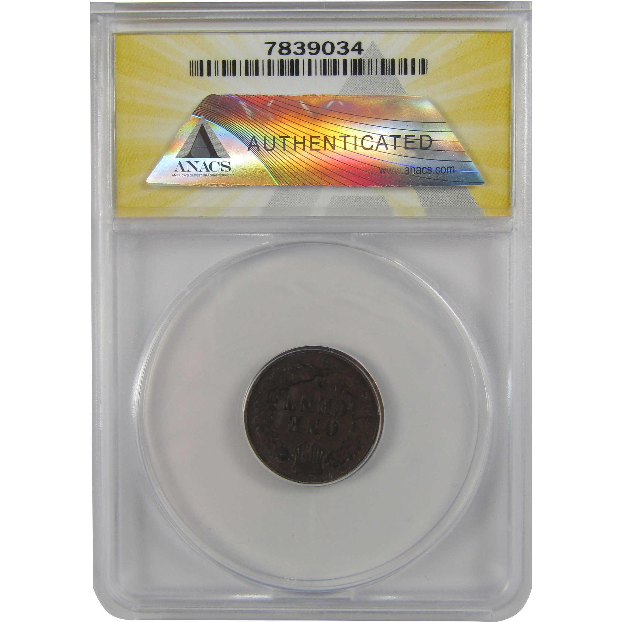 1875 Indian Head Cent VF 25 Details ANACS Penny 1c Coin SKU:I22277