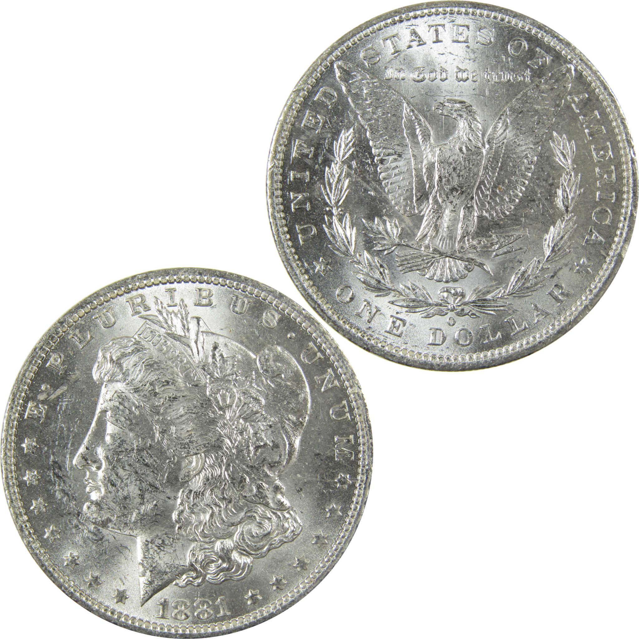 1881 O Morgan Silver Dollar Uncirculated Mint State $1 Coin SKU:I27718 - Morgan coin - Morgan silver dollar - Morgan silver dollar for sale - Profile Coins & Collectibles