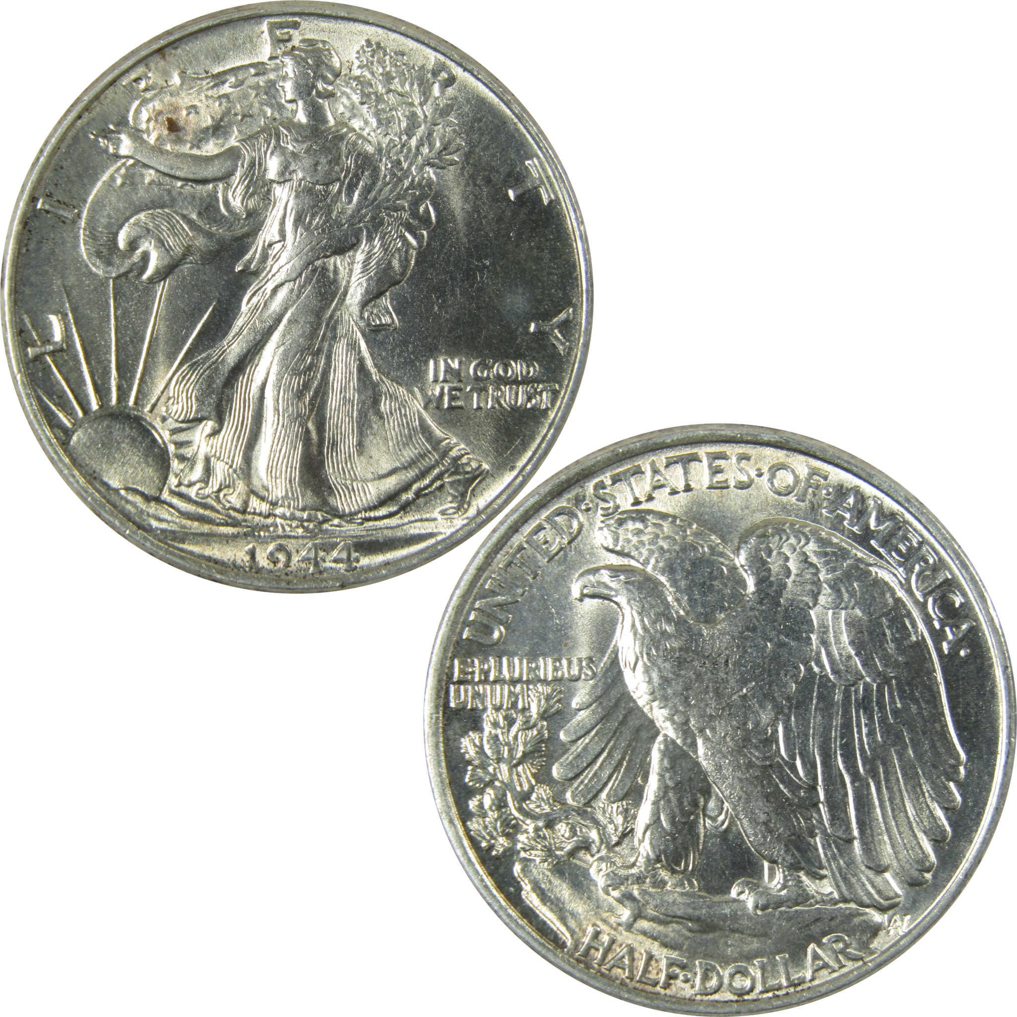 1944 Liberty Walking Silver 50c Choice About Uncirculated SKU:CP497