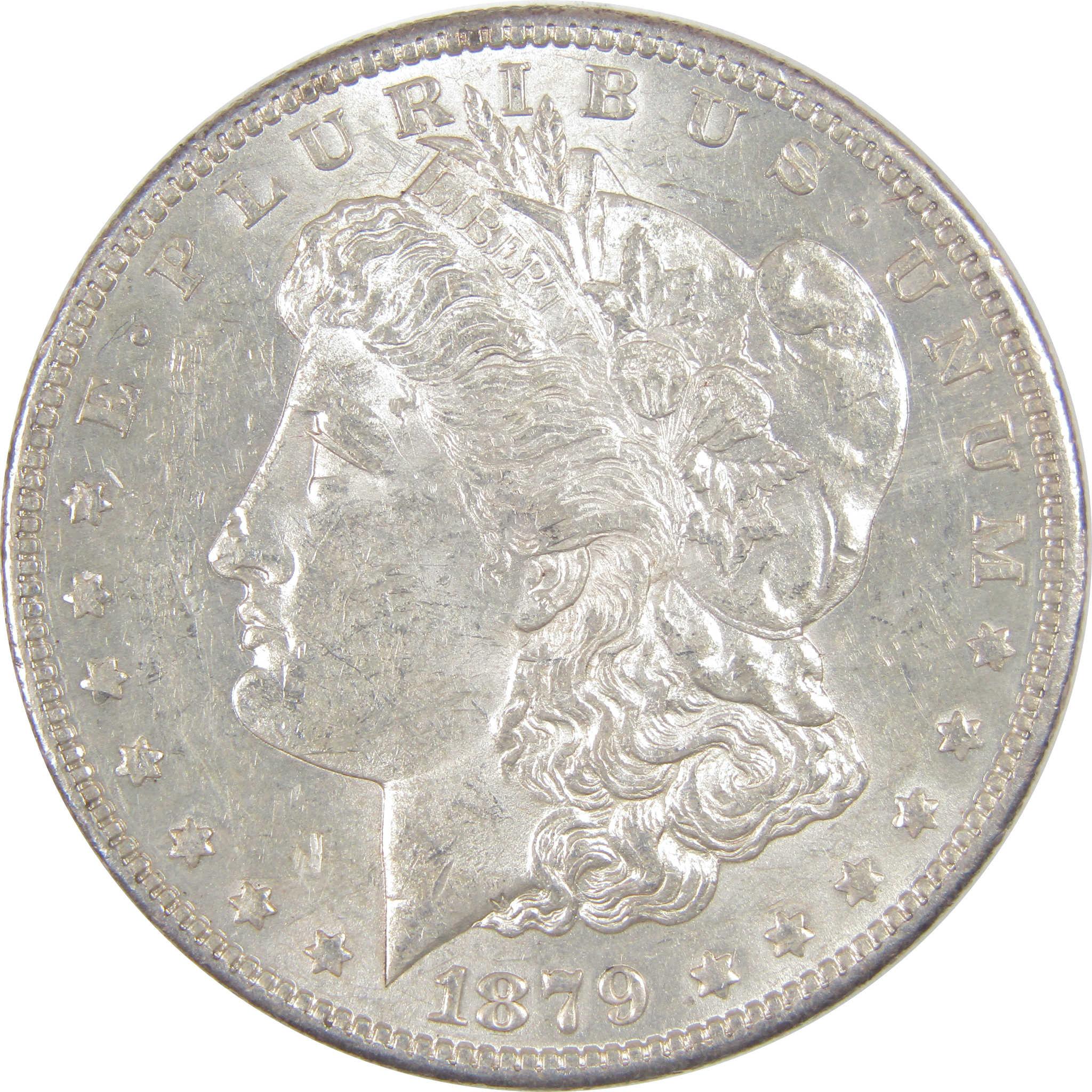 1879 S Rev 78 Morgan Dollar AU About Uncirculated Silver $1 SKU:I17203 - Morgan coin - Morgan silver dollar - Morgan silver dollar for sale - Profile Coins & Collectibles