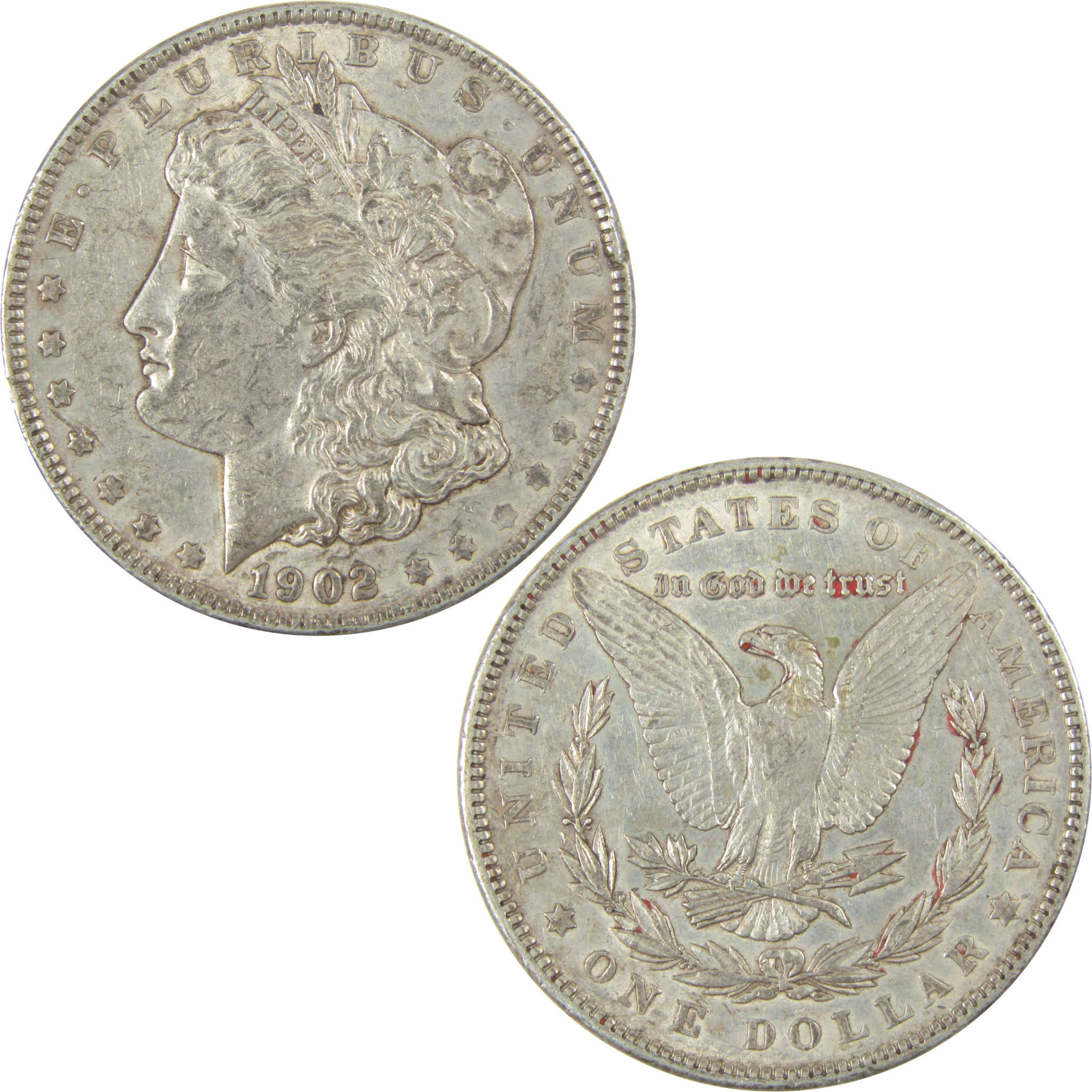 1902 Morgan Dollar XF EF Extremely Fine Silver $1 Coin SKU:I19944 - Morgan coin - Morgan silver dollar - Morgan silver dollar for sale - Profile Coins & Collectibles