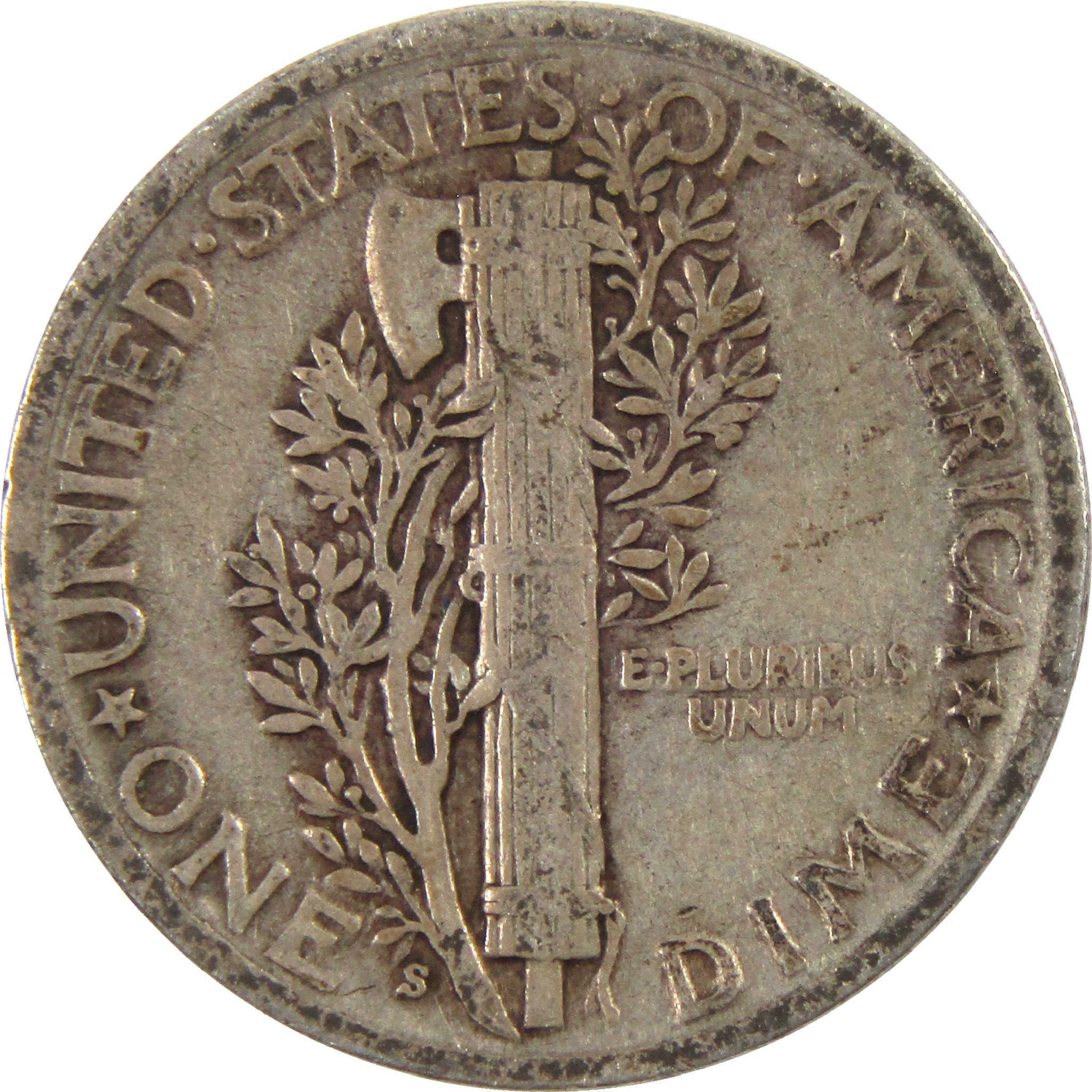 1940 S Mercury Dime VG Very Good Silver 10c Coin