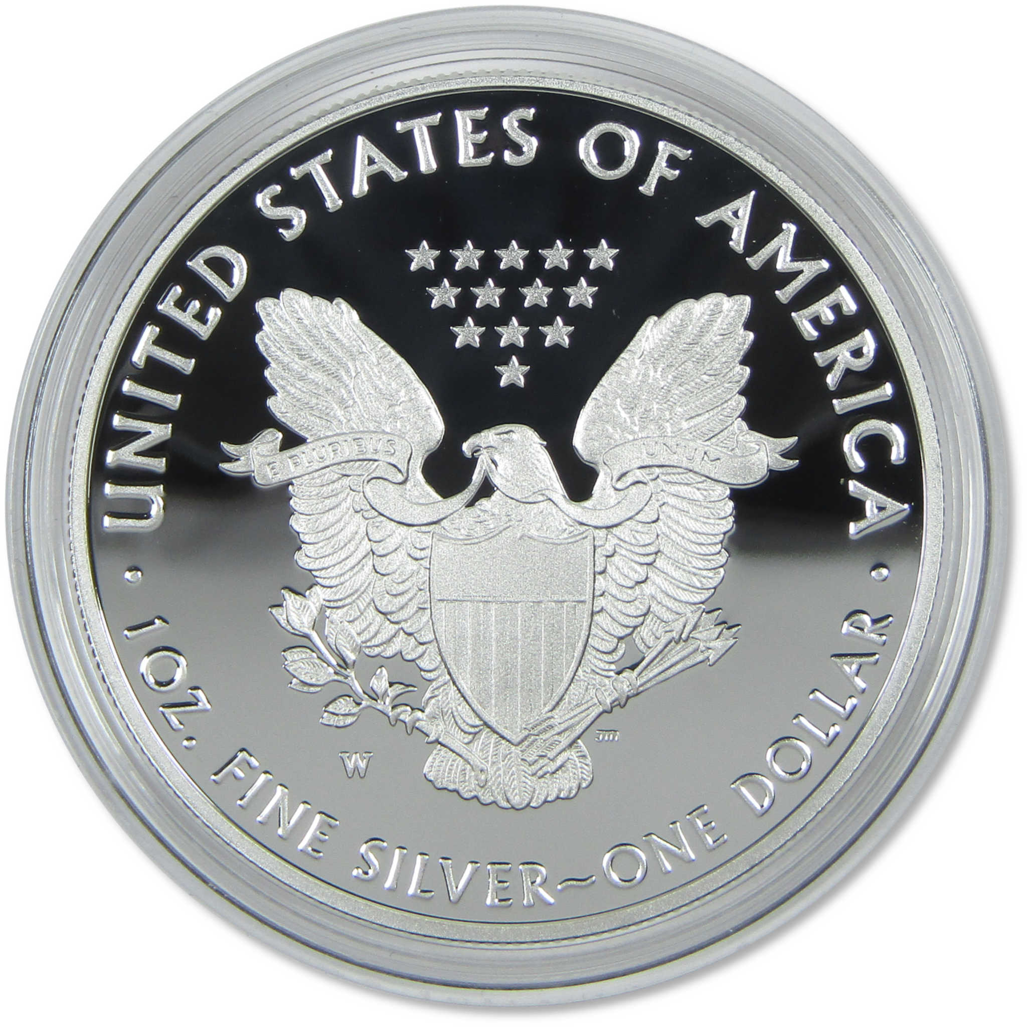 2021 W Type 1 American Silver Eagle Choice Proof Bullion OGP COA
