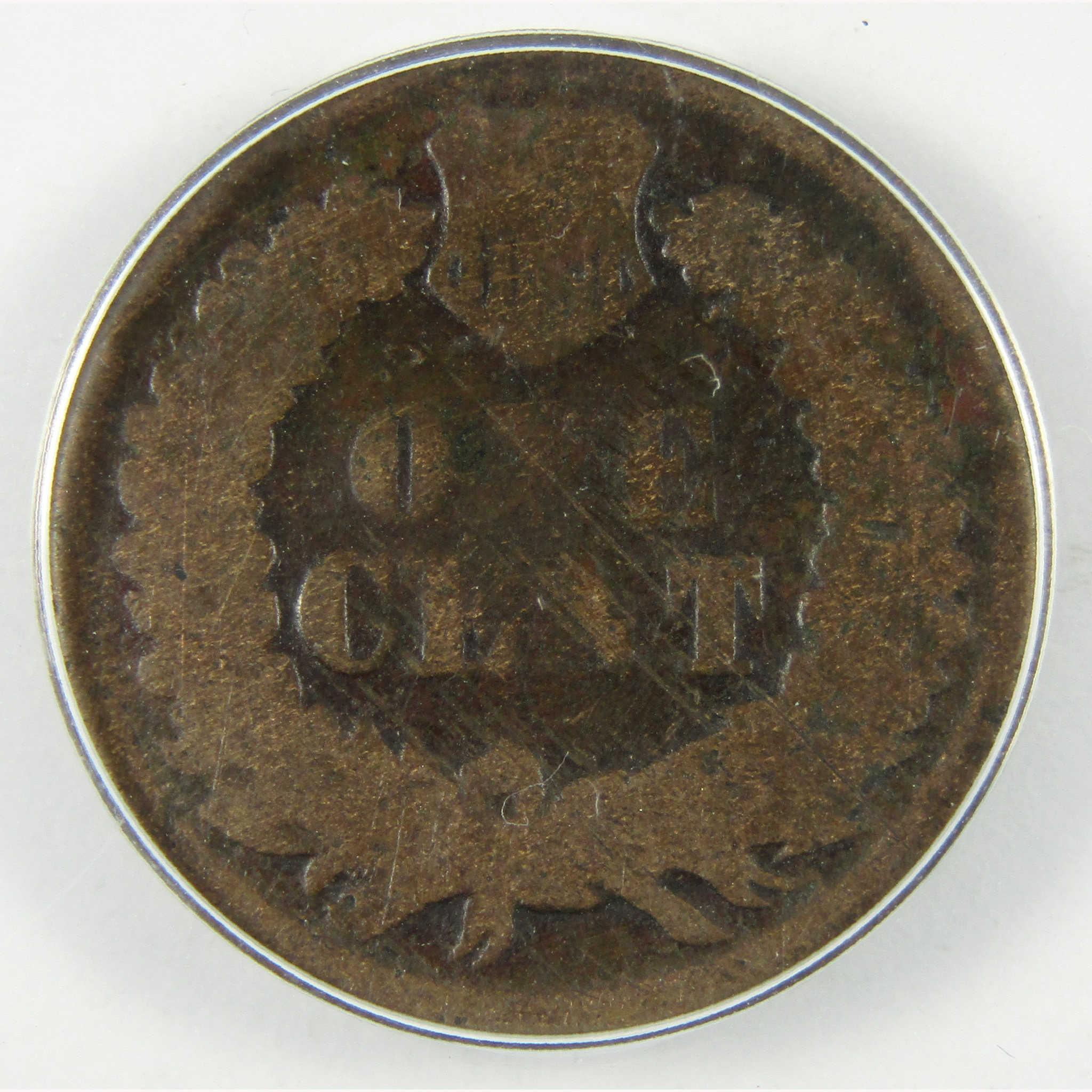 1866 Indian Head Cent FR 2 Details ANACS Penny 1c Coin SKU:CP846
