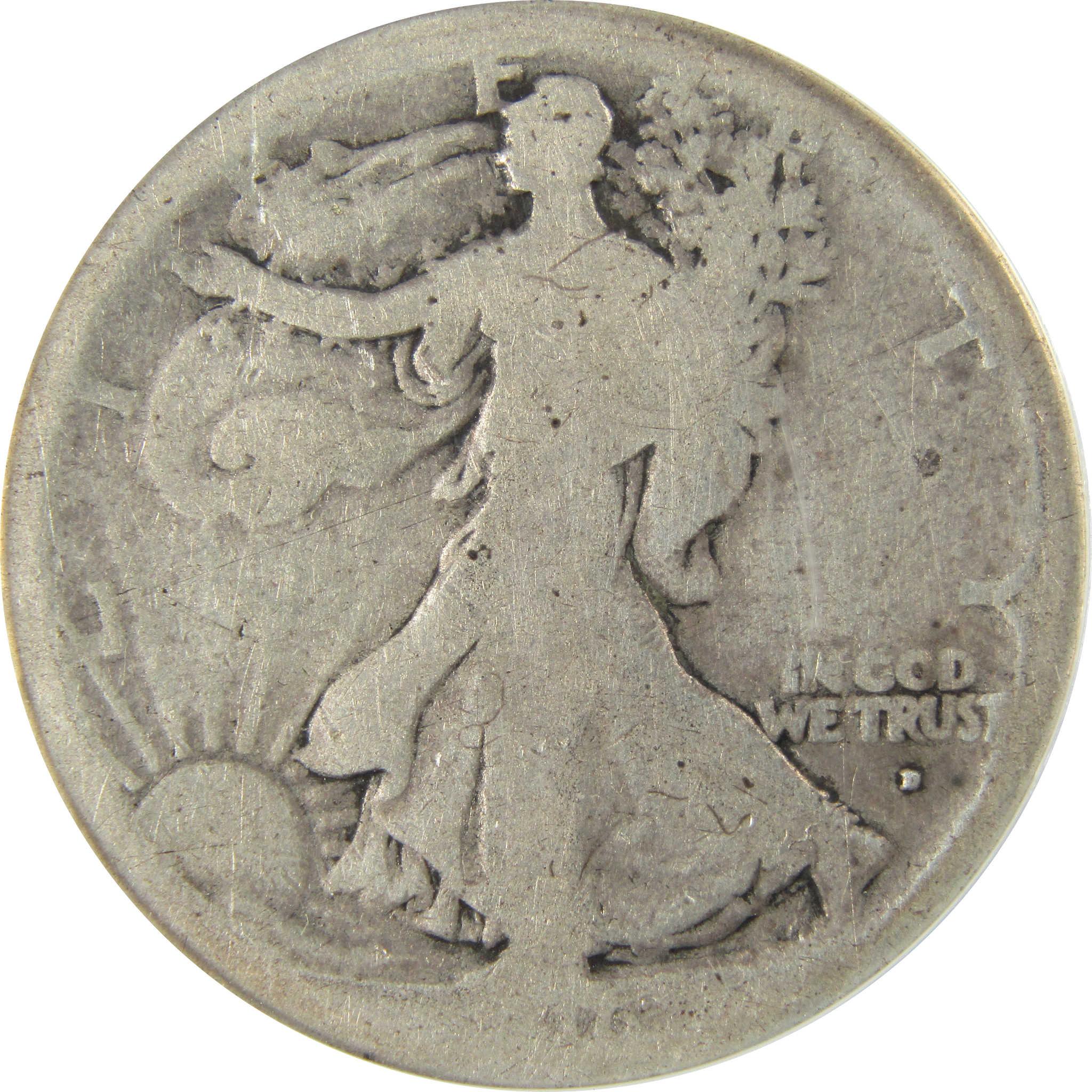 1916 D Liberty Walking Silver Half Dollar FR 2 ANACS SKU:CP814