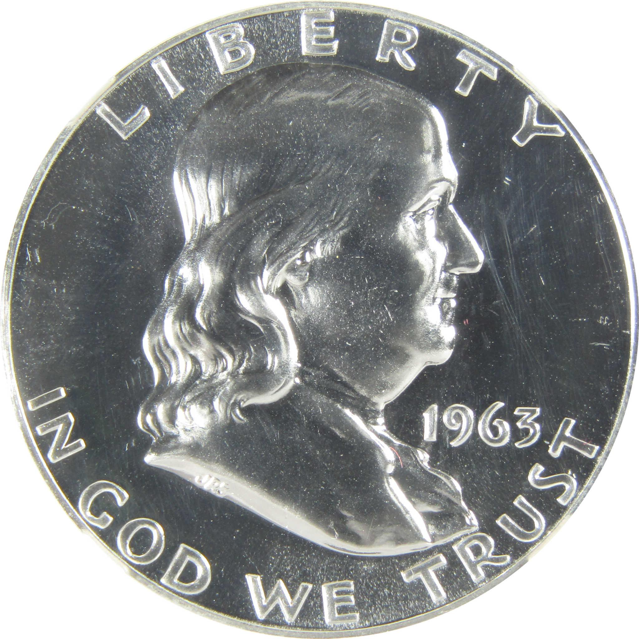 1963 Franklin Silver Half Dollar PF 69 NGC Proof 50c Coin SKU:I27437