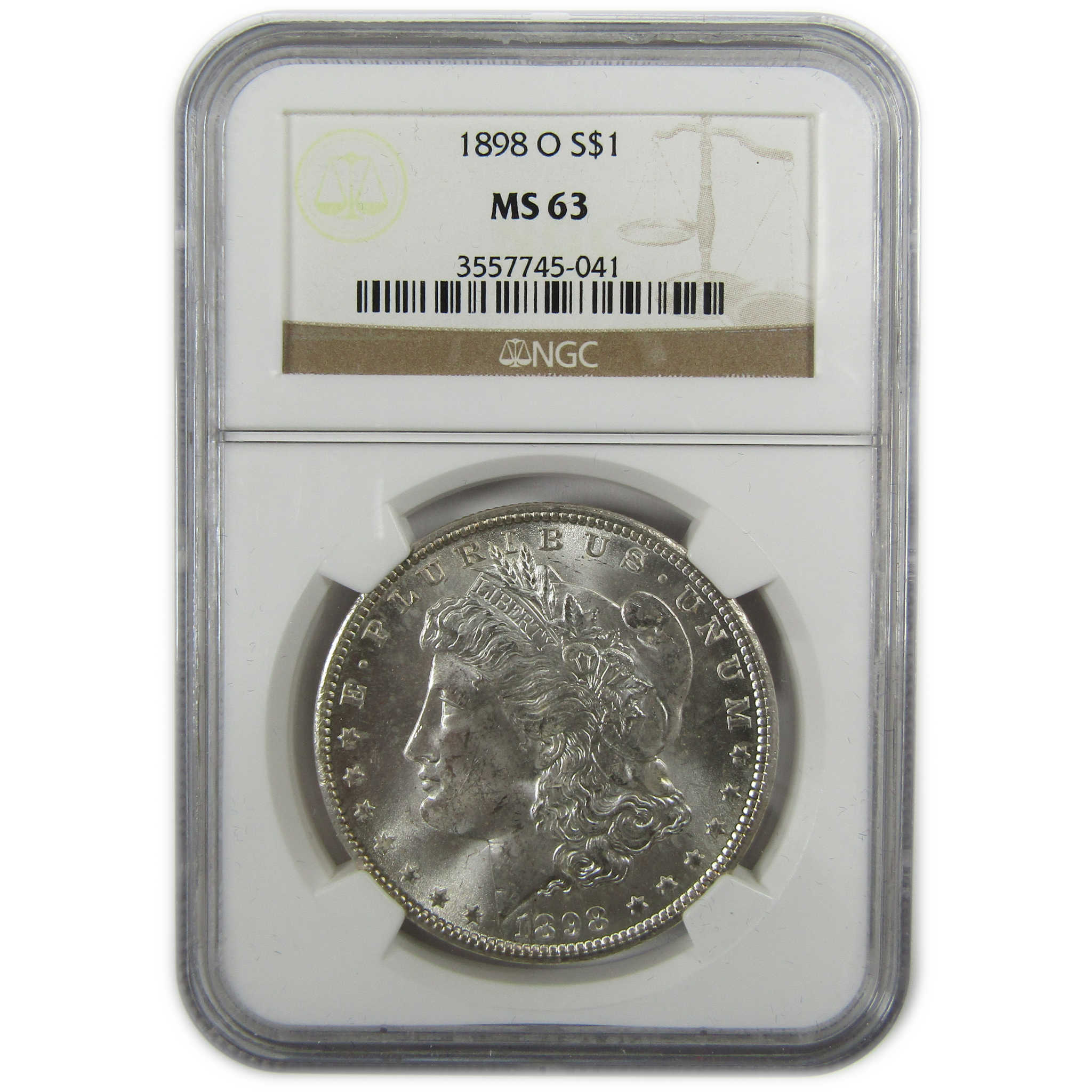 1898 O Morgan Silver Dollar MS 63 NGC Uncirculated $1 Coin SKU:CP356 - Morgan coin - Morgan silver dollar - Morgan silver dollar for sale - Profile Coins & Collectibles