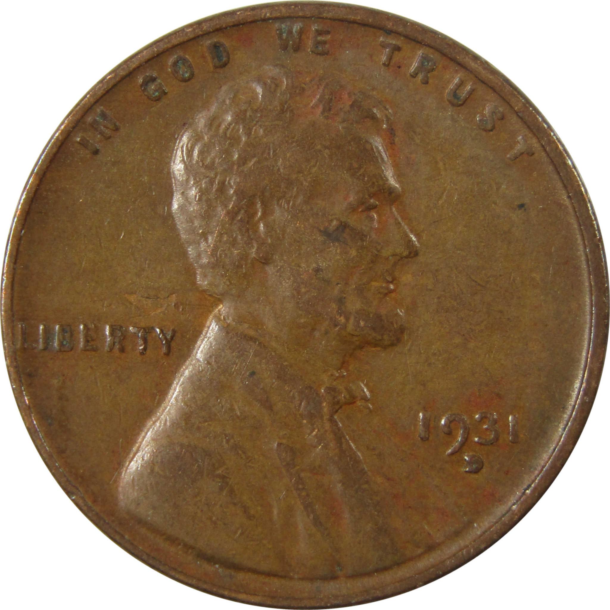1931 D Lincoln Wheat Cent XF EF Extremely Fine Penny SKU:I26704