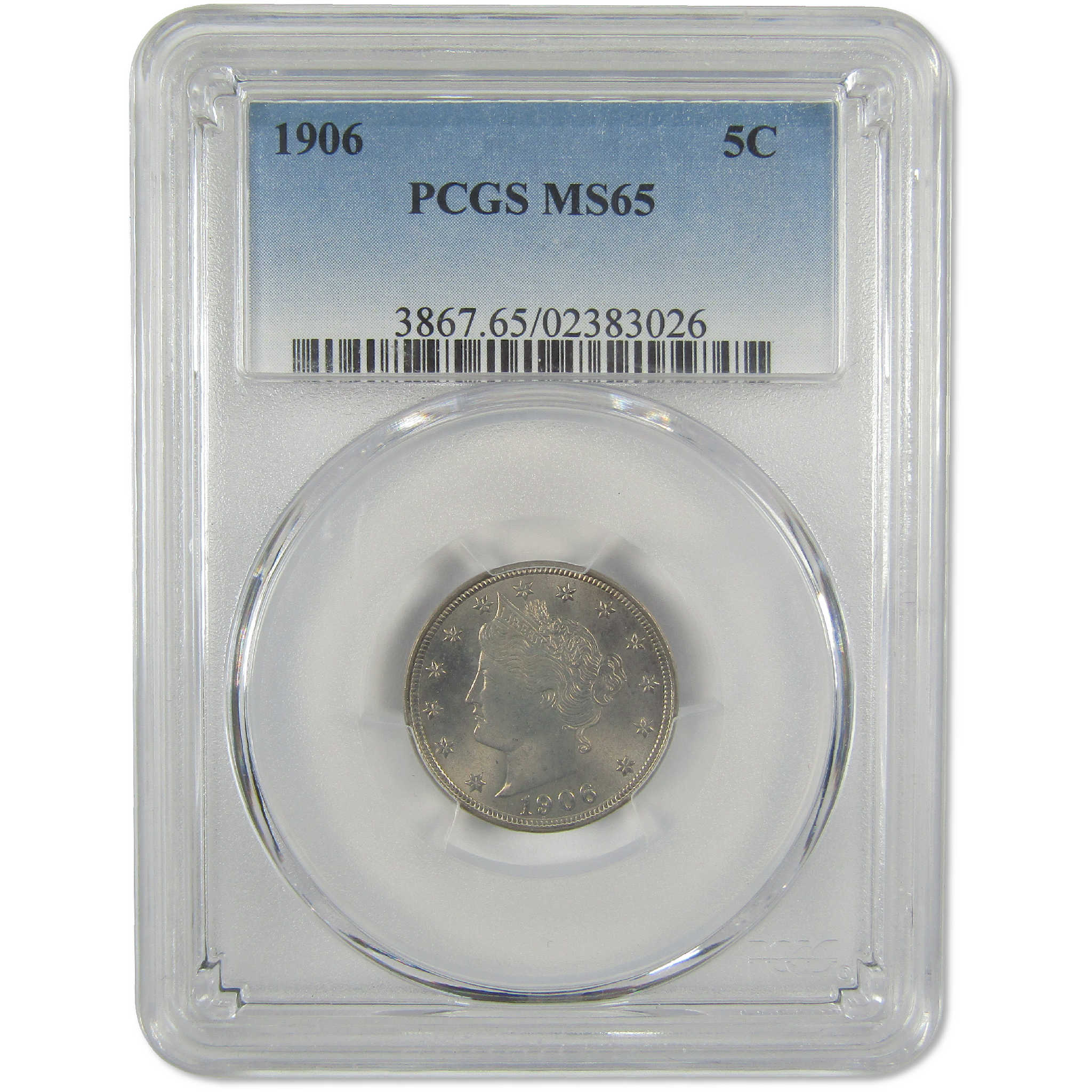 1906 Liberty Head V Nickel MS 65 PCGS Uncirculated 5c Coin