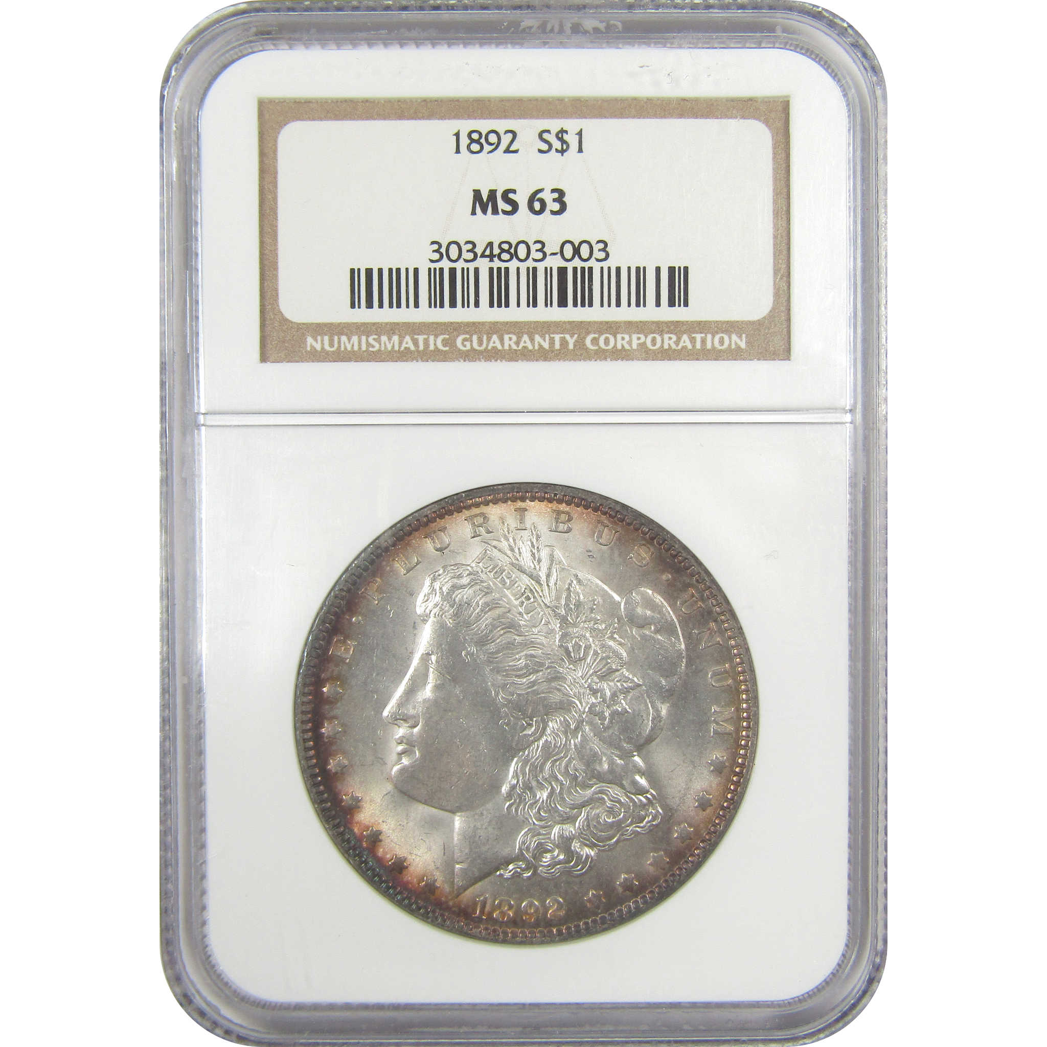 1892 Morgan Dollar MS 63 NGC Silver Uncirculated $1 Coin SKU:I19925 - Morgan coin - Morgan silver dollar - Morgan silver dollar for sale - Profile Coins & Collectibles