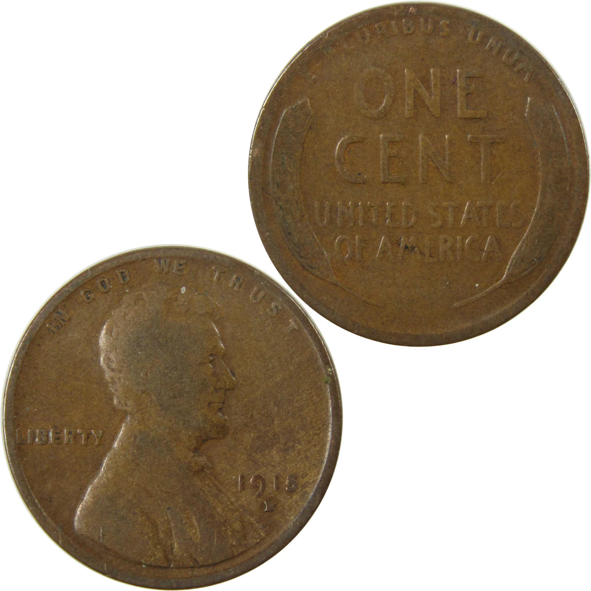 1915 D Lincoln Wheat Cent G Good Penny 1c Coin Collectible SKU:I26707