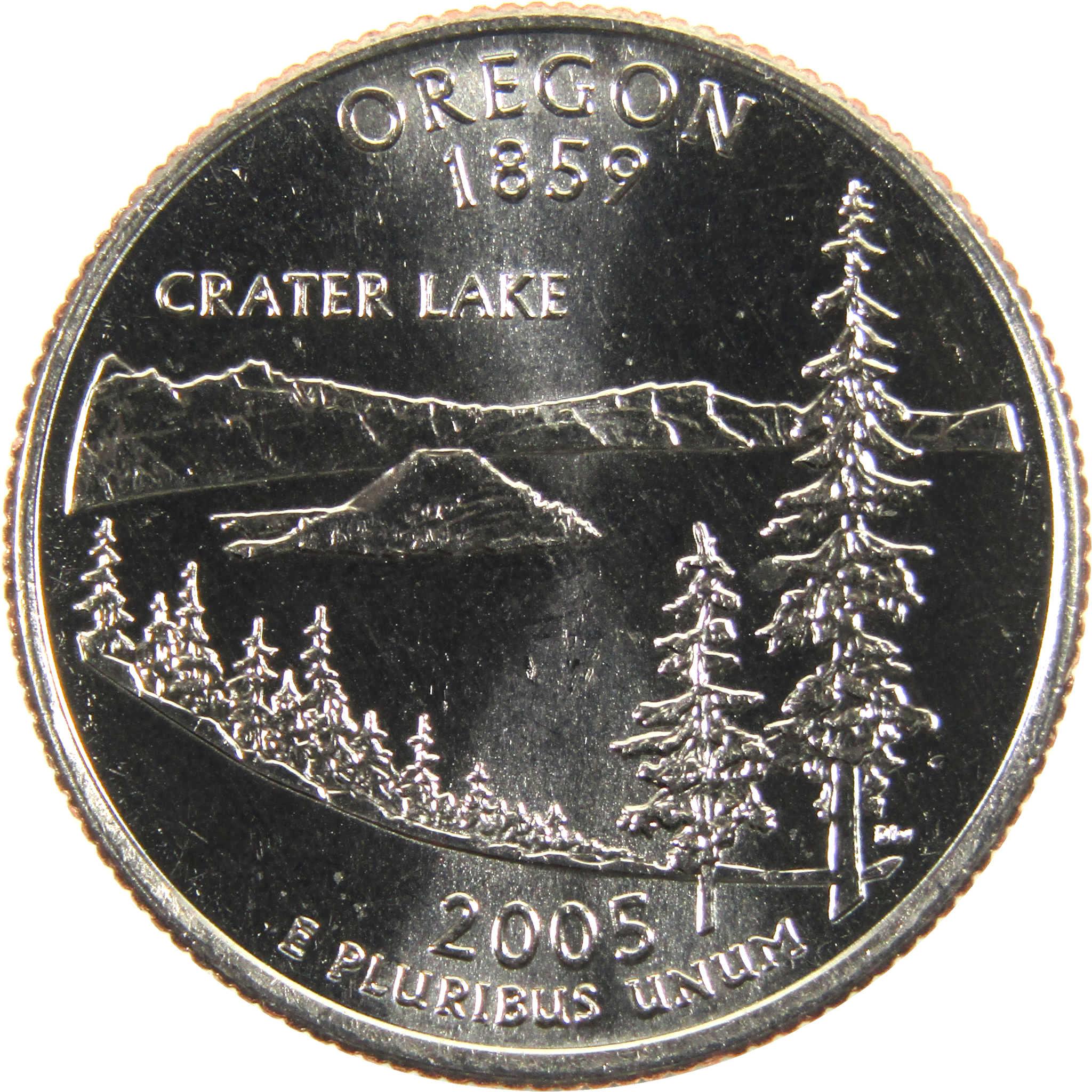 2005 D Oregon State Quarter BU Uncirculated Clad 25c Coin