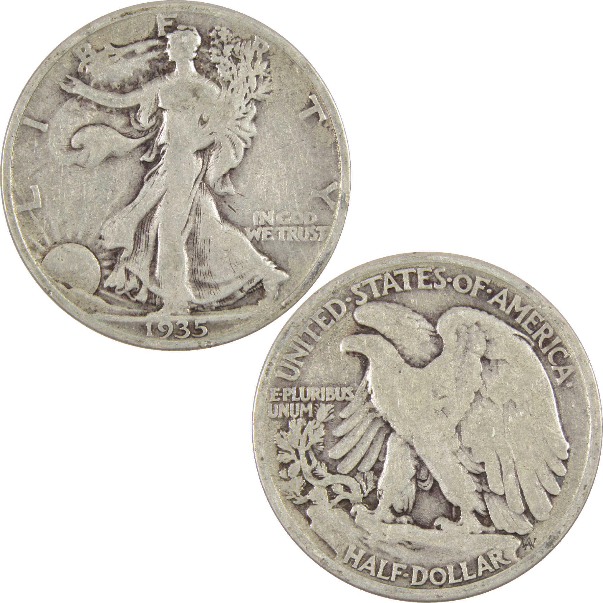 1935 Liberty Walking Half Dollar G Good Silver 50c Coin