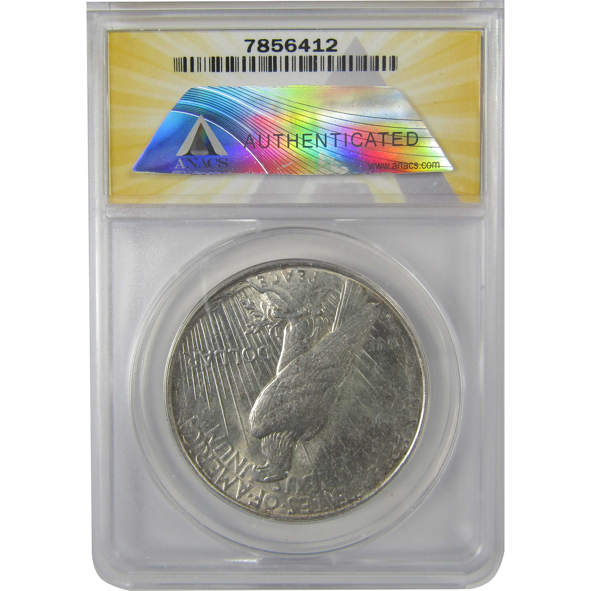 1923 D Peace Dollar AU 55 ANACS Silver $1 Coin SKU:I20886