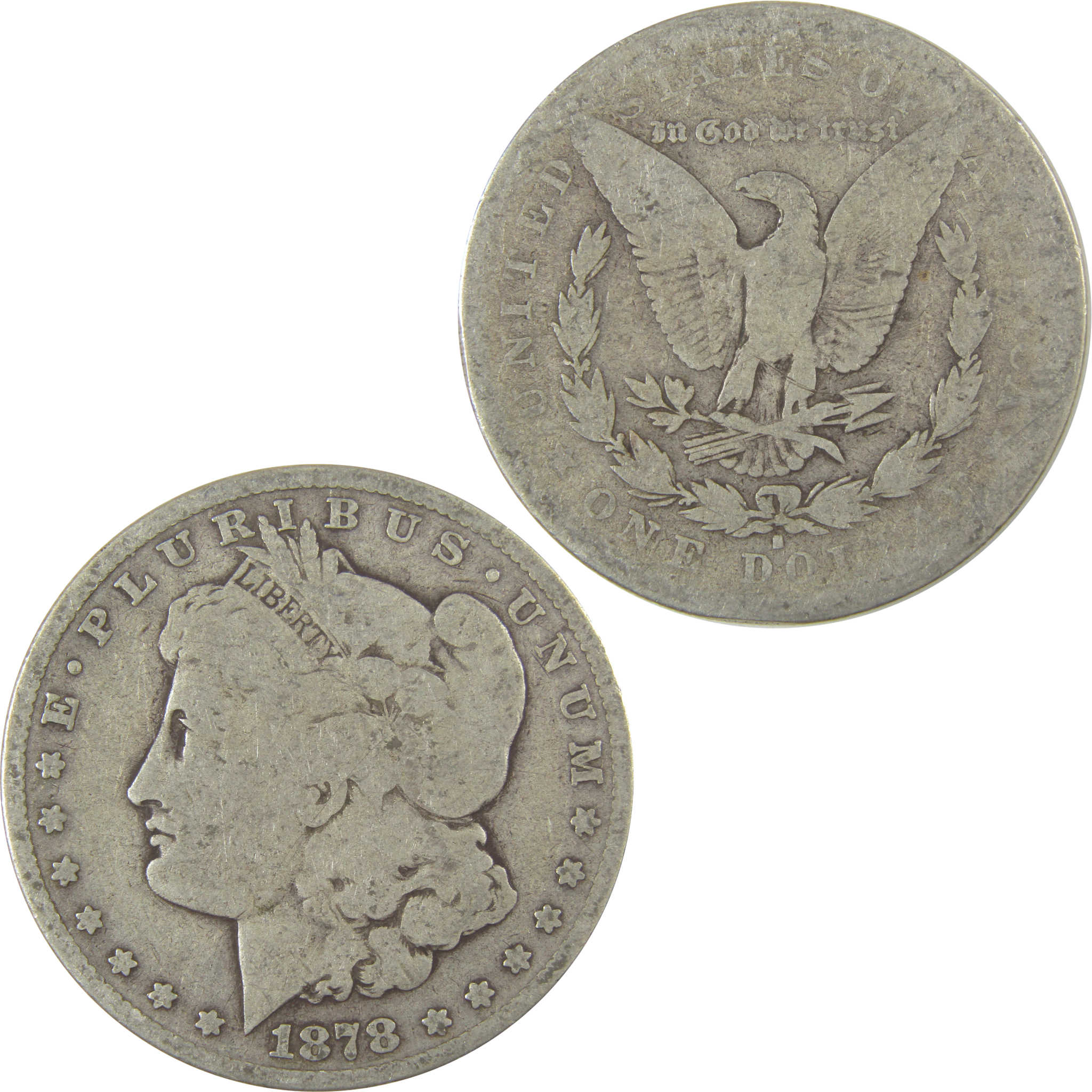 1878 S Morgan Dollar AG About Good Silver $1 Coin SKU:I19761 - Morgan coin - Morgan silver dollar - Morgan silver dollar for sale - Profile Coins & Collectibles