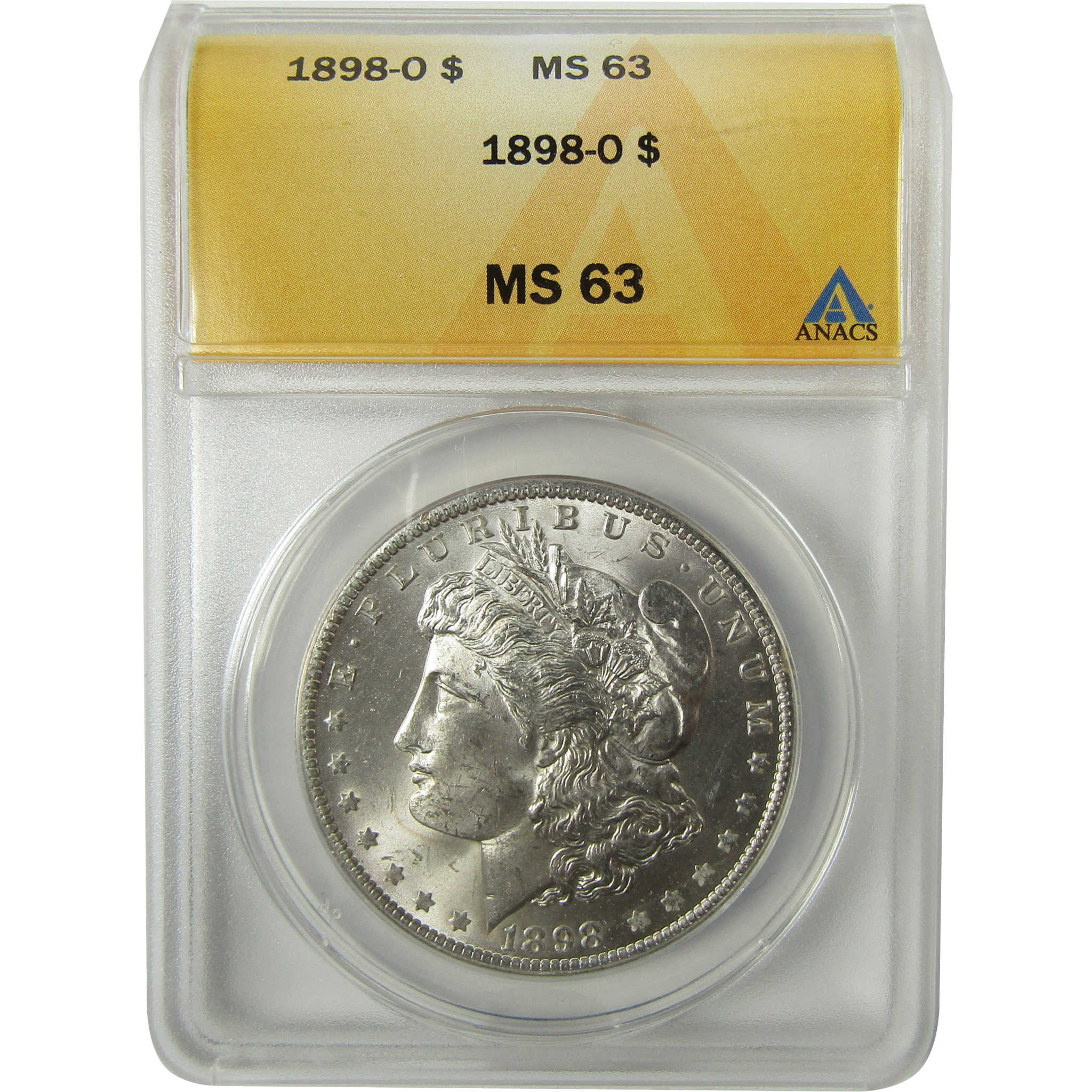 1898 O Morgan Silver Dollar MS 63 ANACS Uncirculated SKU:I28311