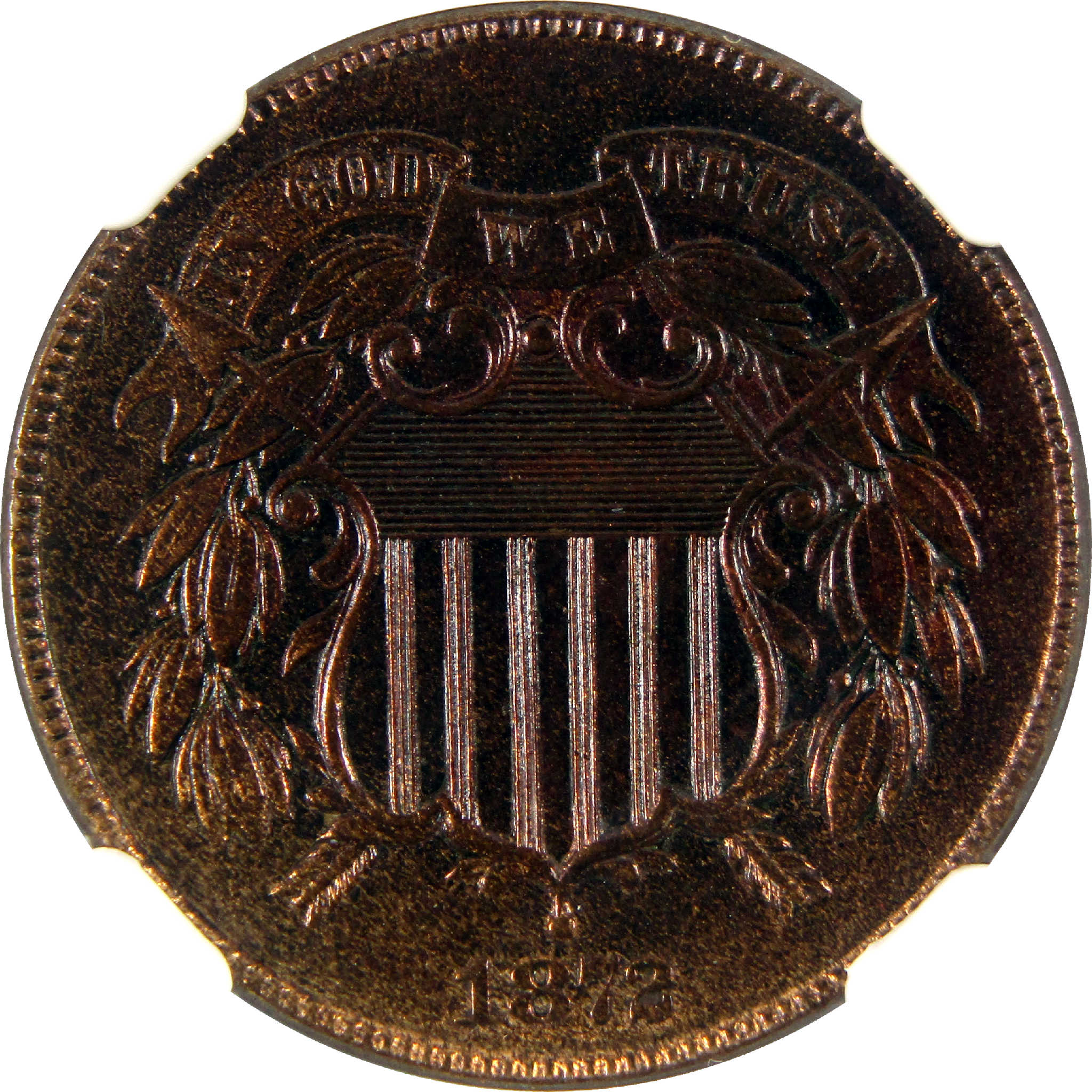 1872 Two Cent Piece Uncirculated Details NGC 2c Coin SKU:CPC6381