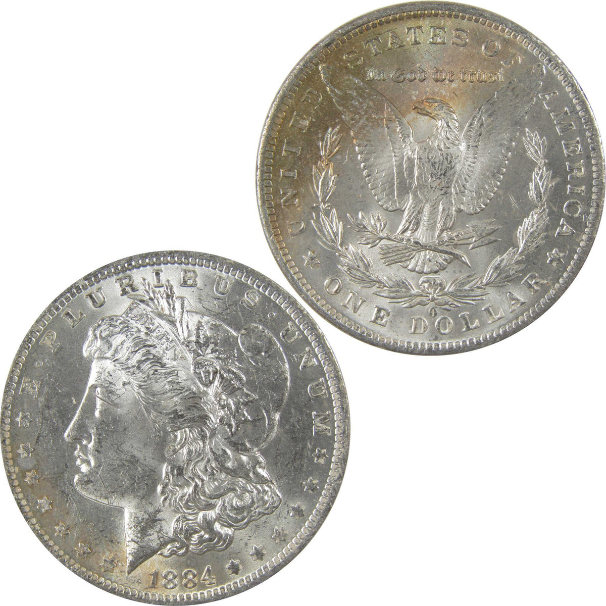 1884 O Morgan Silver Dollar BU Choice Uncirculated Toned SKU:I24176