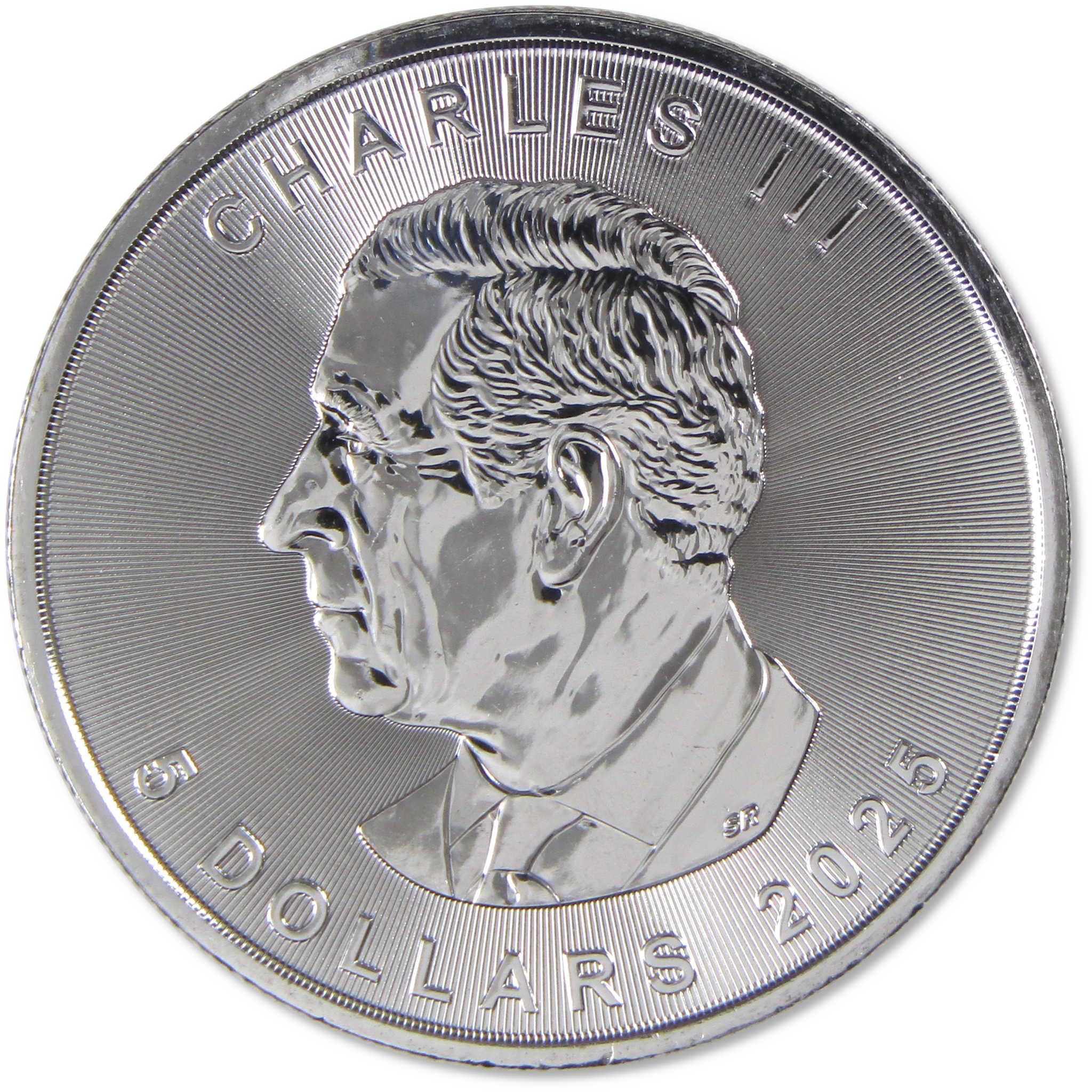 2025 Canada $5 1 oz Silver Maple Leaf BU Brilliant Uncirculated Coin