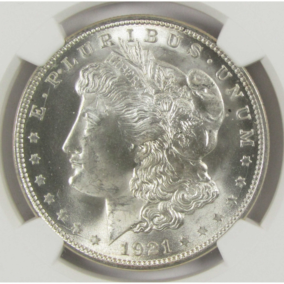 1921 Morgan Silver Dollar MS 65 NGC Uncirculated $1 Coin Collectible