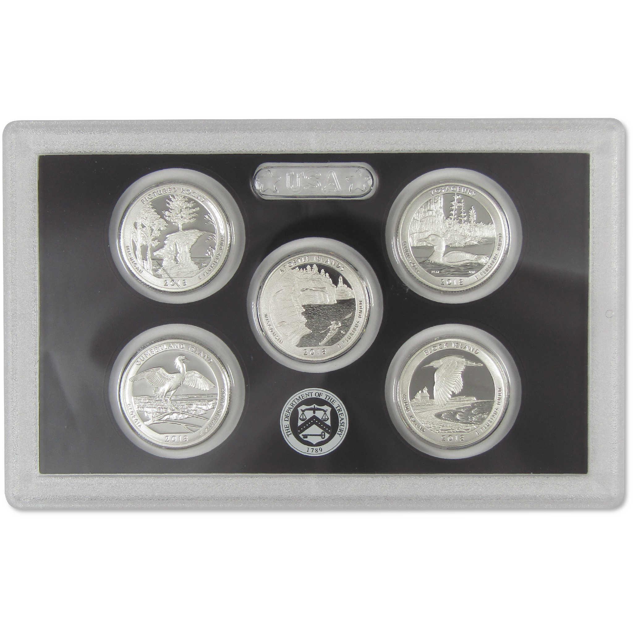 2018 Silver Proof Set U.S. Mint Original Government Packaging OGP COA