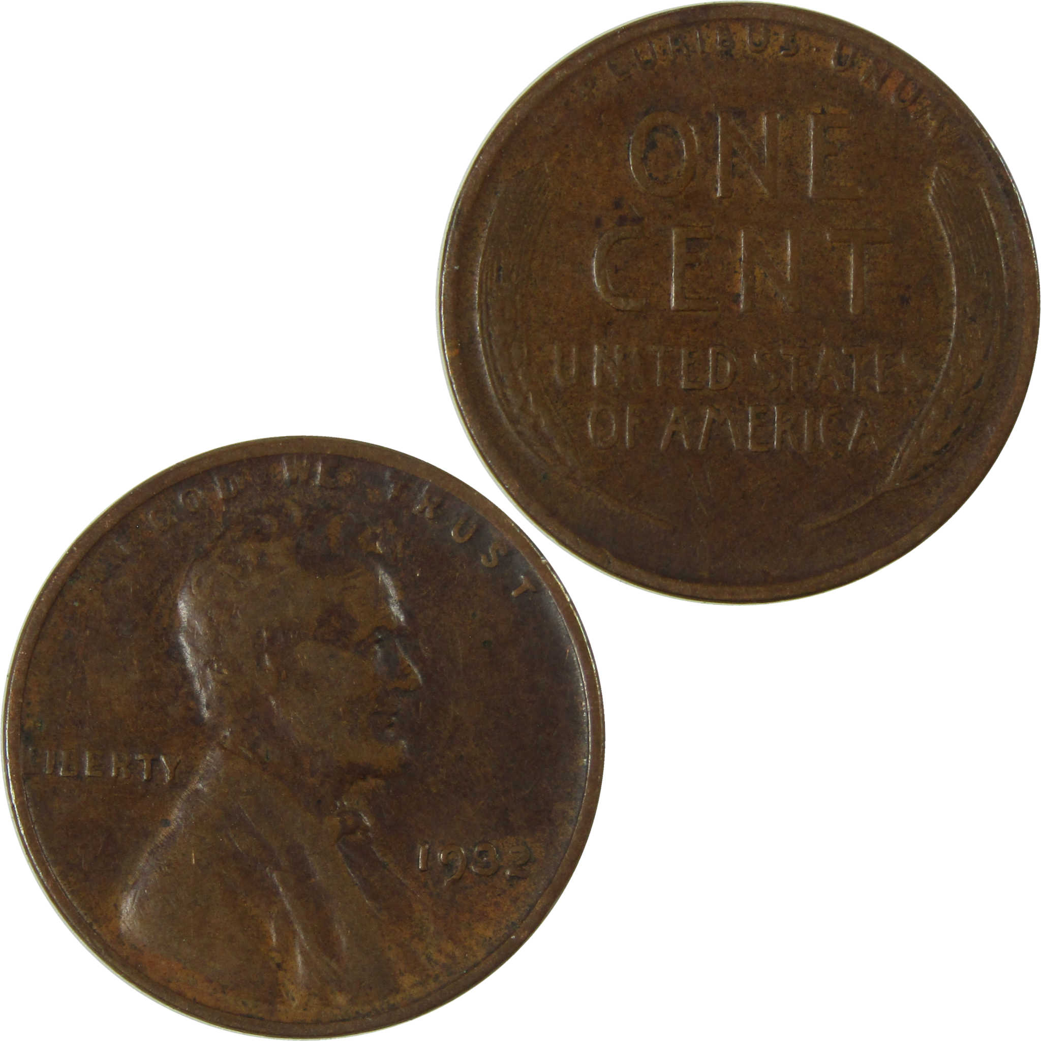 1932 Lincoln Wheat Cent F Fine Penny 1c Coin Collectible SKU:I26769