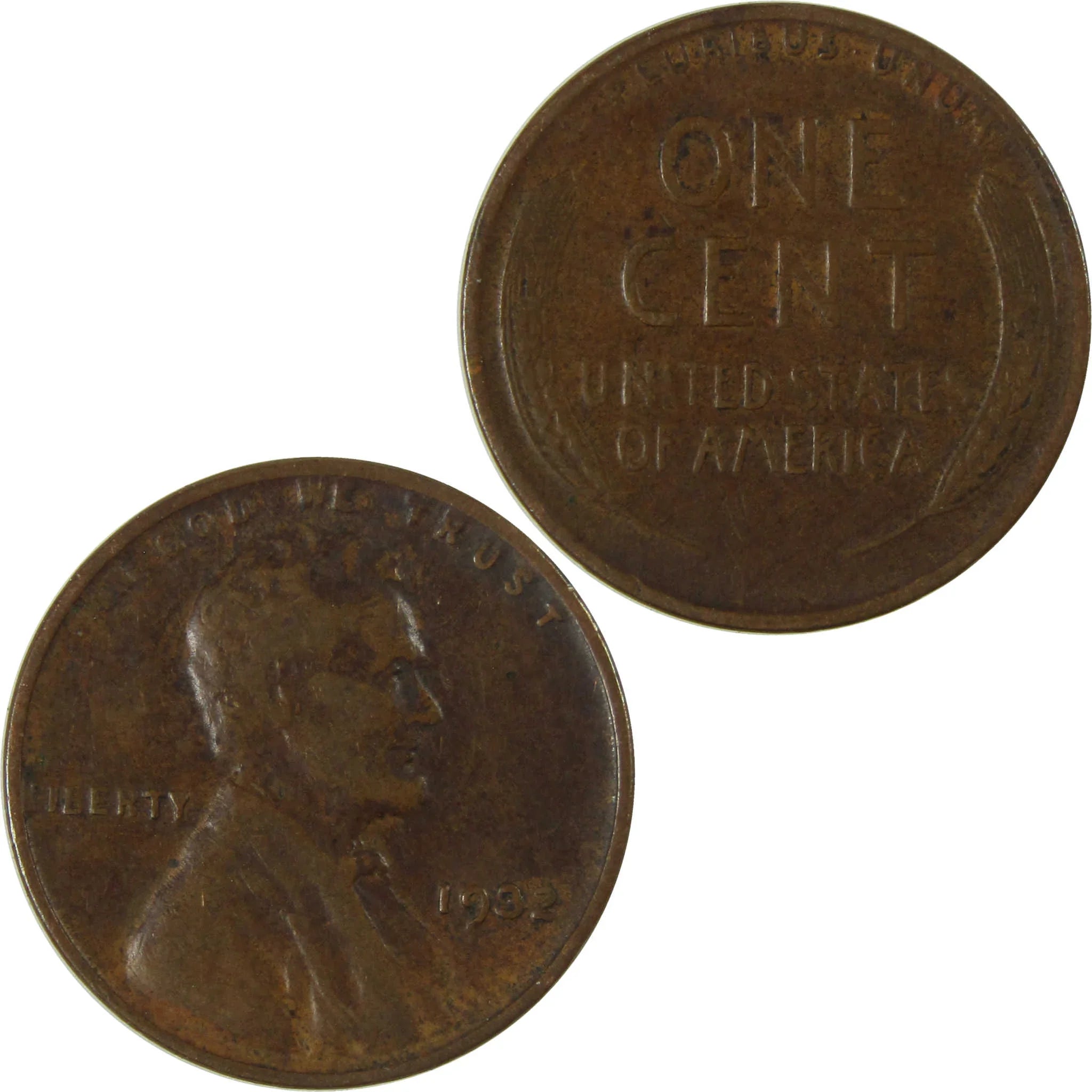 1932 Lincoln Wheat Cent F Fine Penny 1c Coin Collectible SKU:I26769