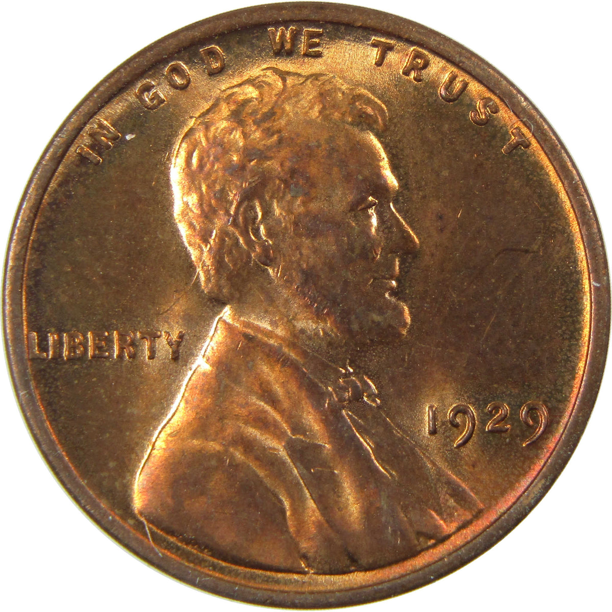 1929 Lincoln Wheat Cent Uncirculated Penny 1c Coin SKU:I28261