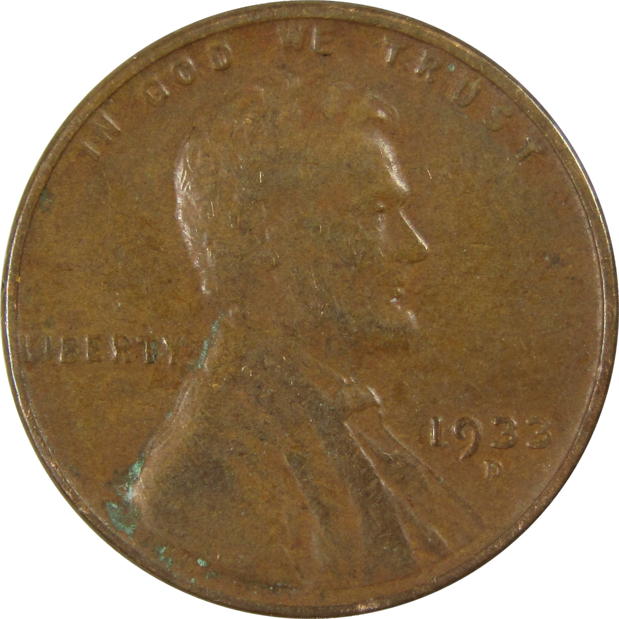 1933 D Lincoln Wheat Cent VF Very Fine Penny 1c Coin SKU:I26783