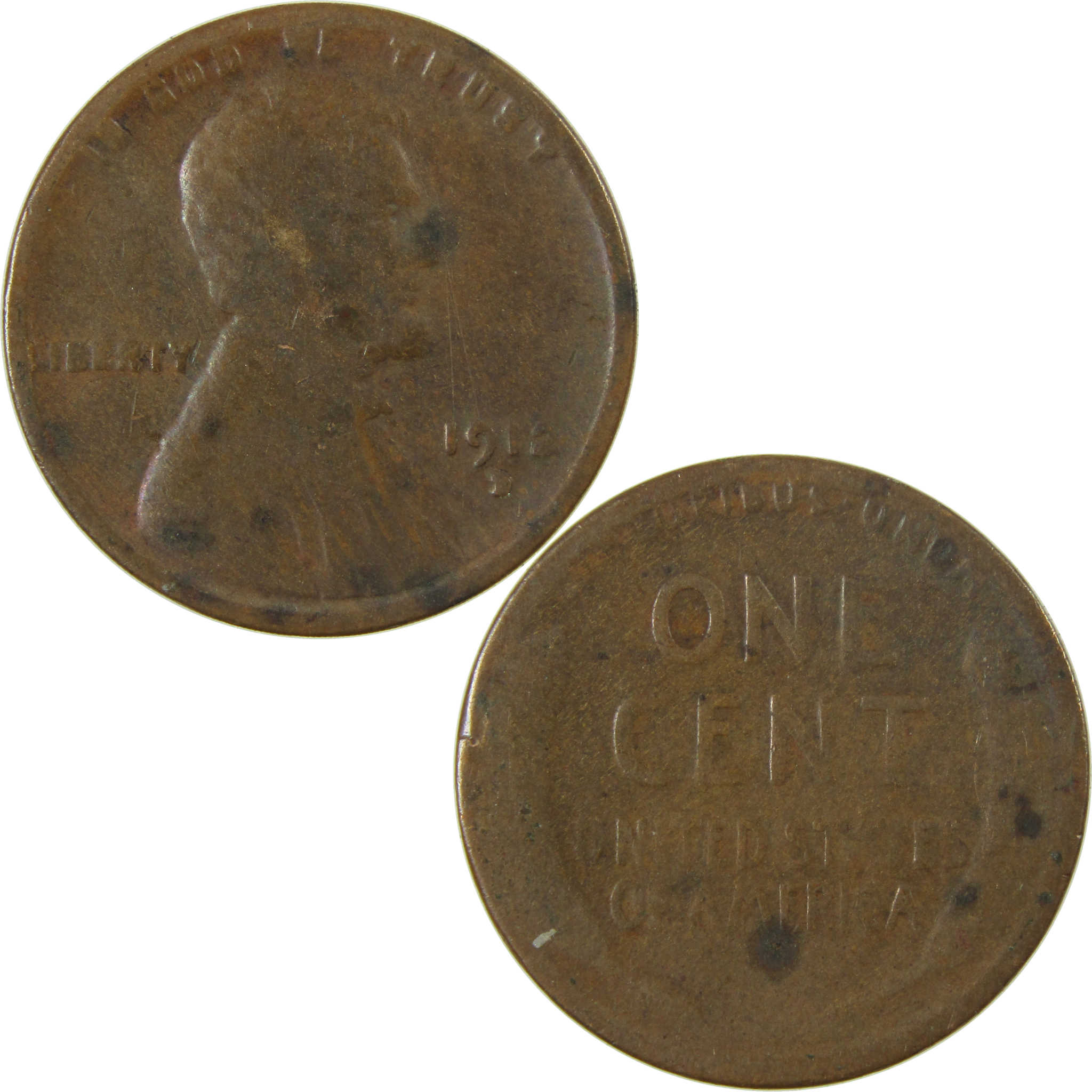 1912 D Lincoln Wheat Cent G Good Details Penny 1c Coin SKU:I26866