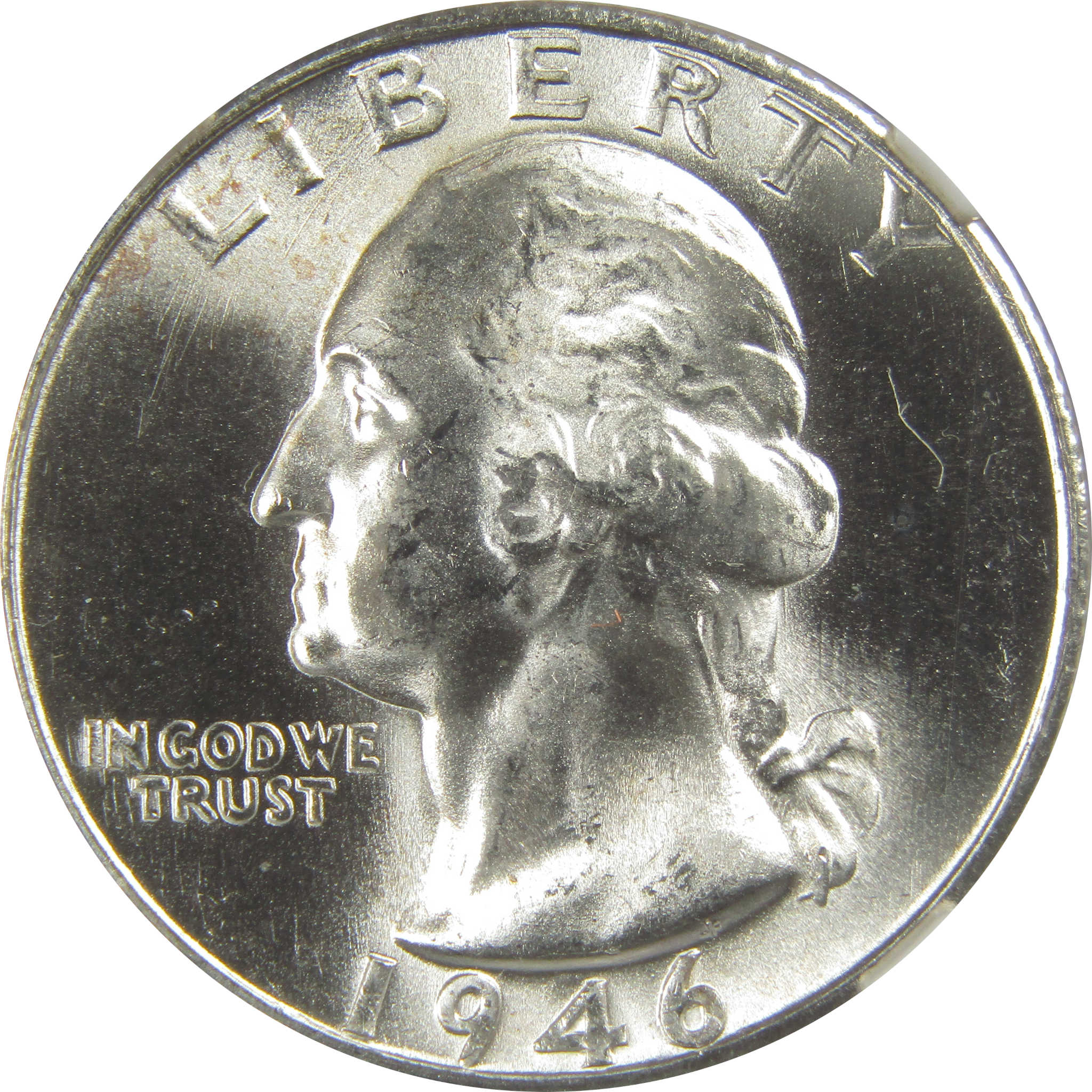 1946 S Washington Quarter MS 66 NGC Silver Bag Fragment SKU:I20512