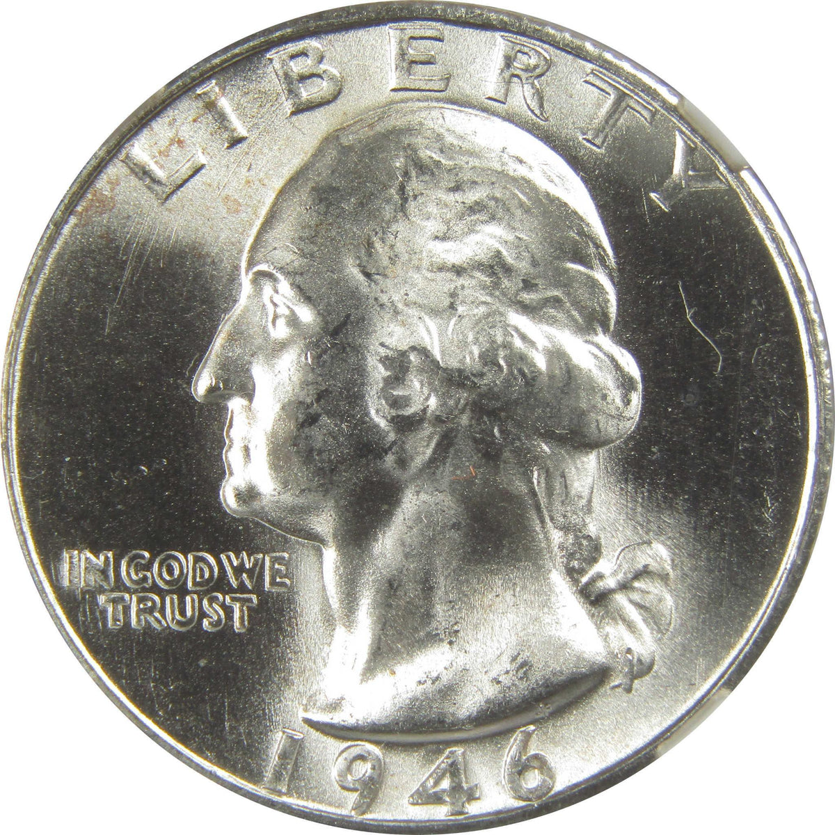 1946 S Washington Quarter MS 66 NGC Silver Bag Fragment SKU:I20512