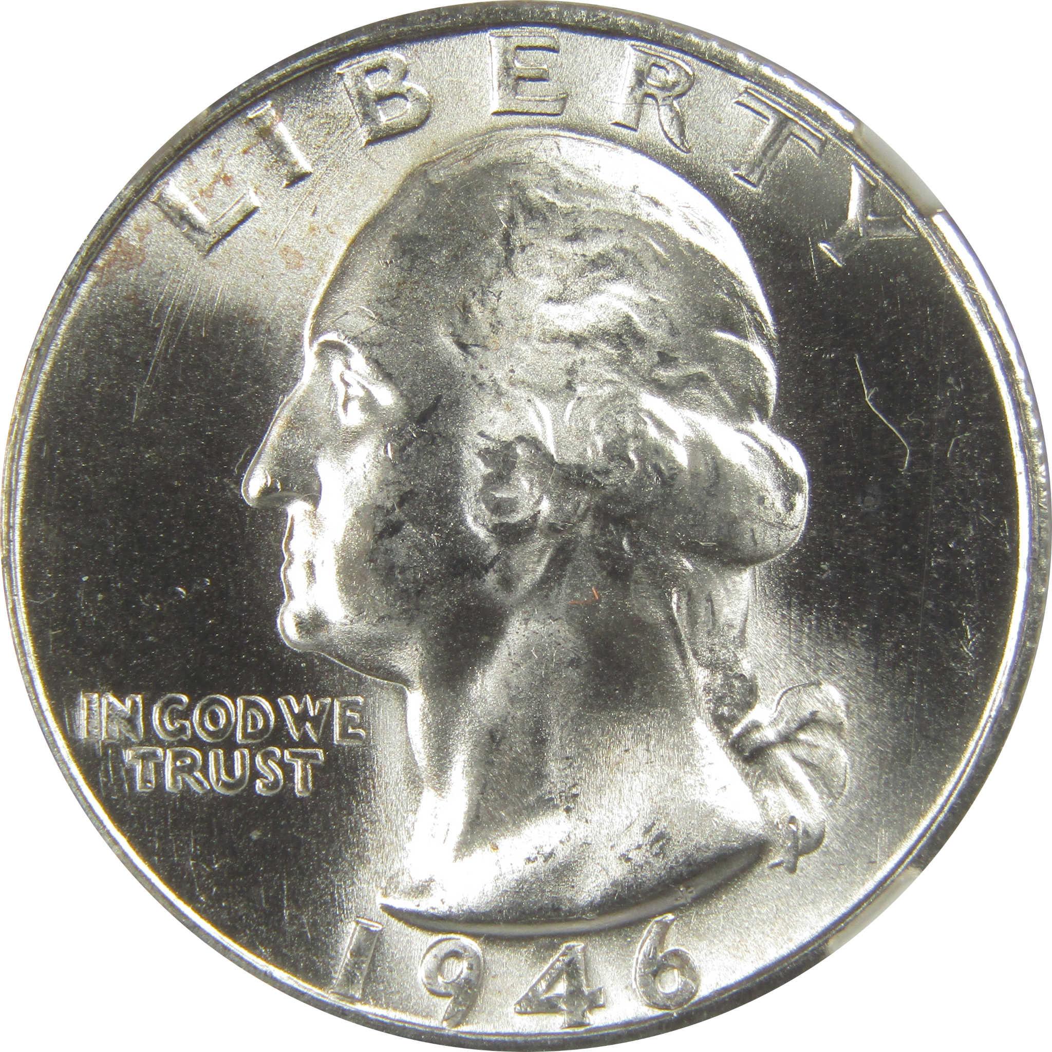 1946 S Washington Quarter MS 66 NGC Silver Bag Fragment SKU:I20512