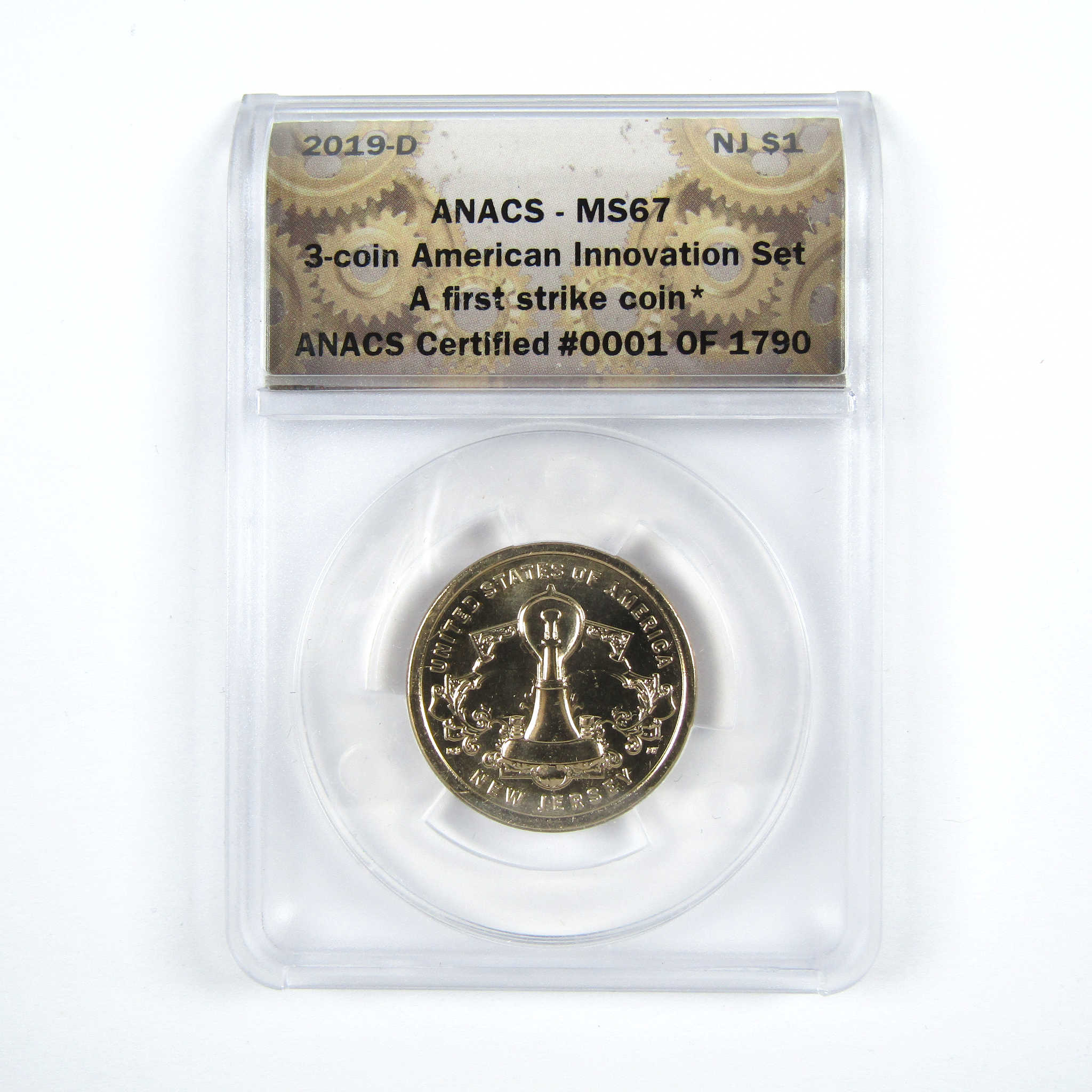 2019 PDS Light Bulb American Innovation Dollar Set ANACS SKU:CPC6116